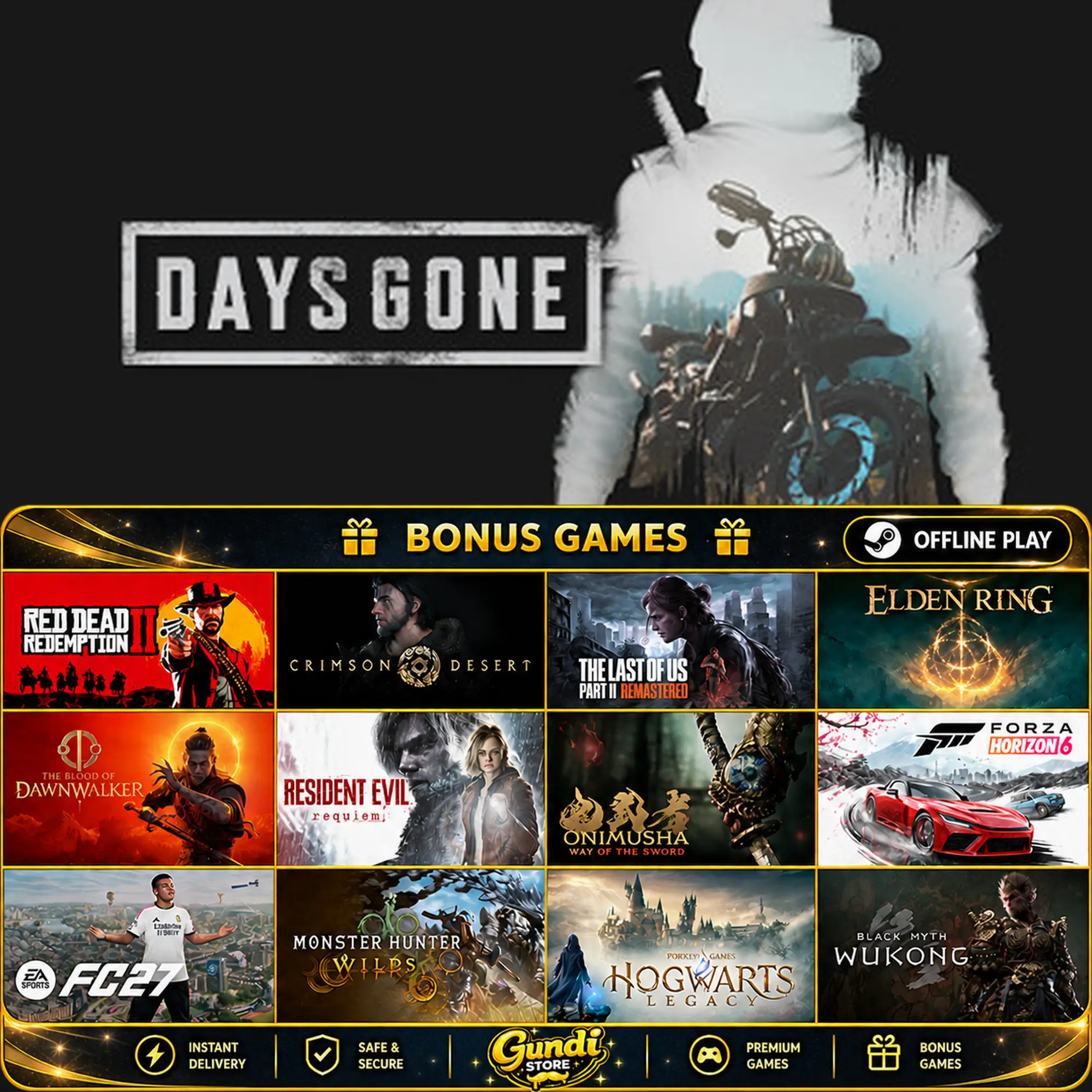 [AUTO CODE] - Days Gone + BONUS GAME