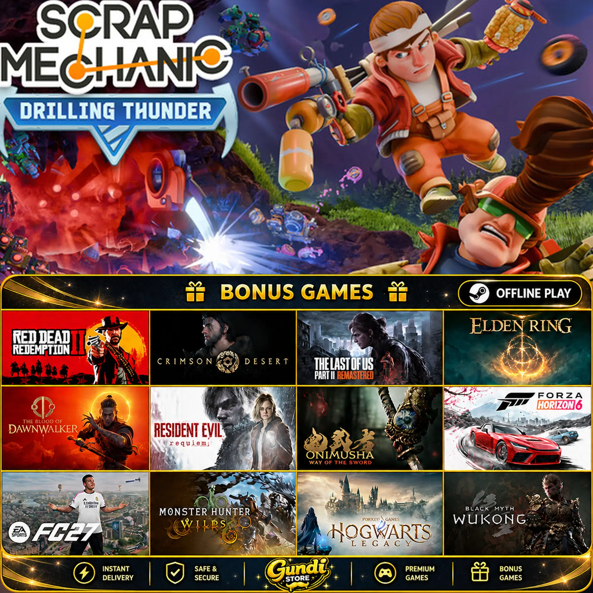 [AUTO CODE] - Scrap Mechanic + BONUS GAME