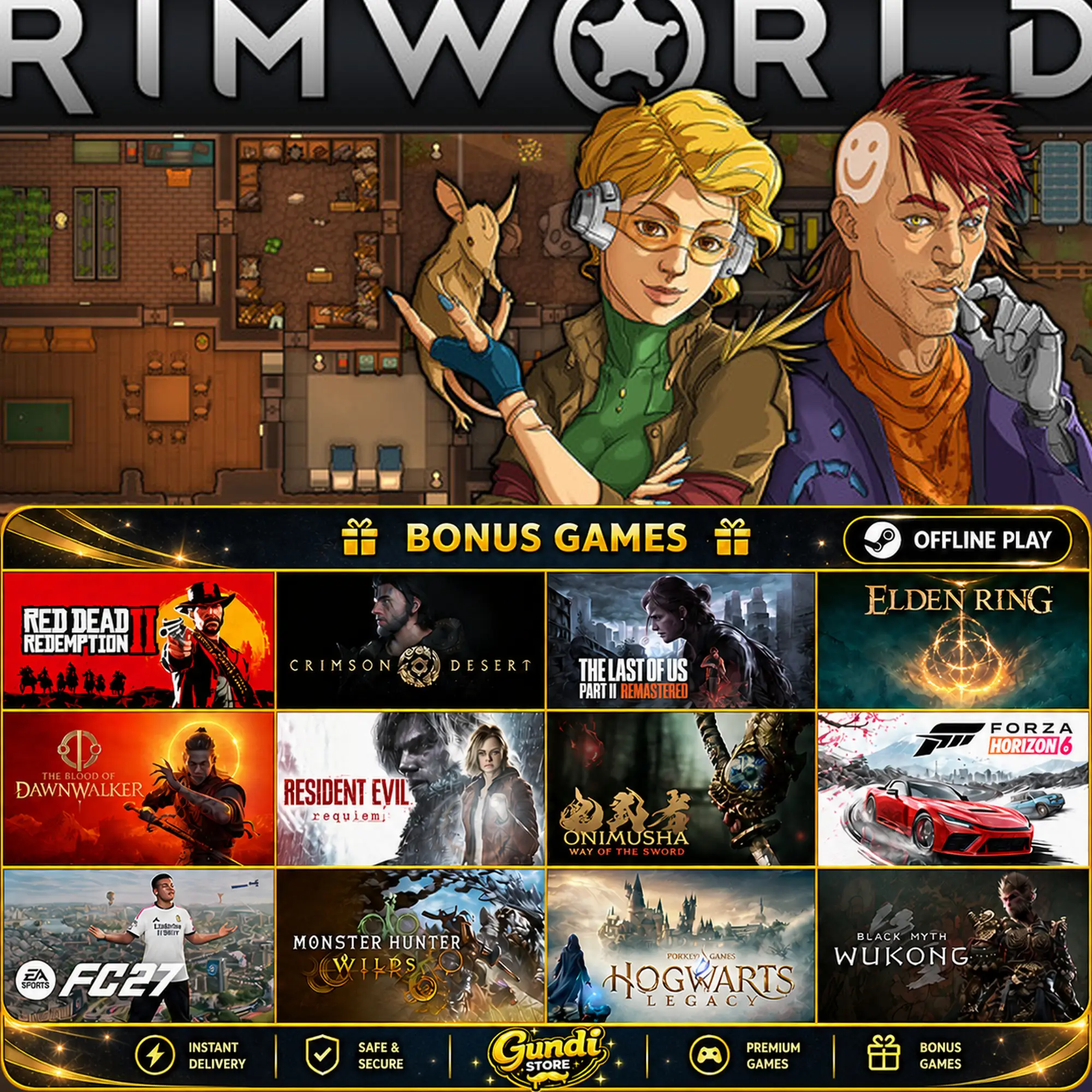 [AUTO CODE] - RimWorld + BONUS GAME