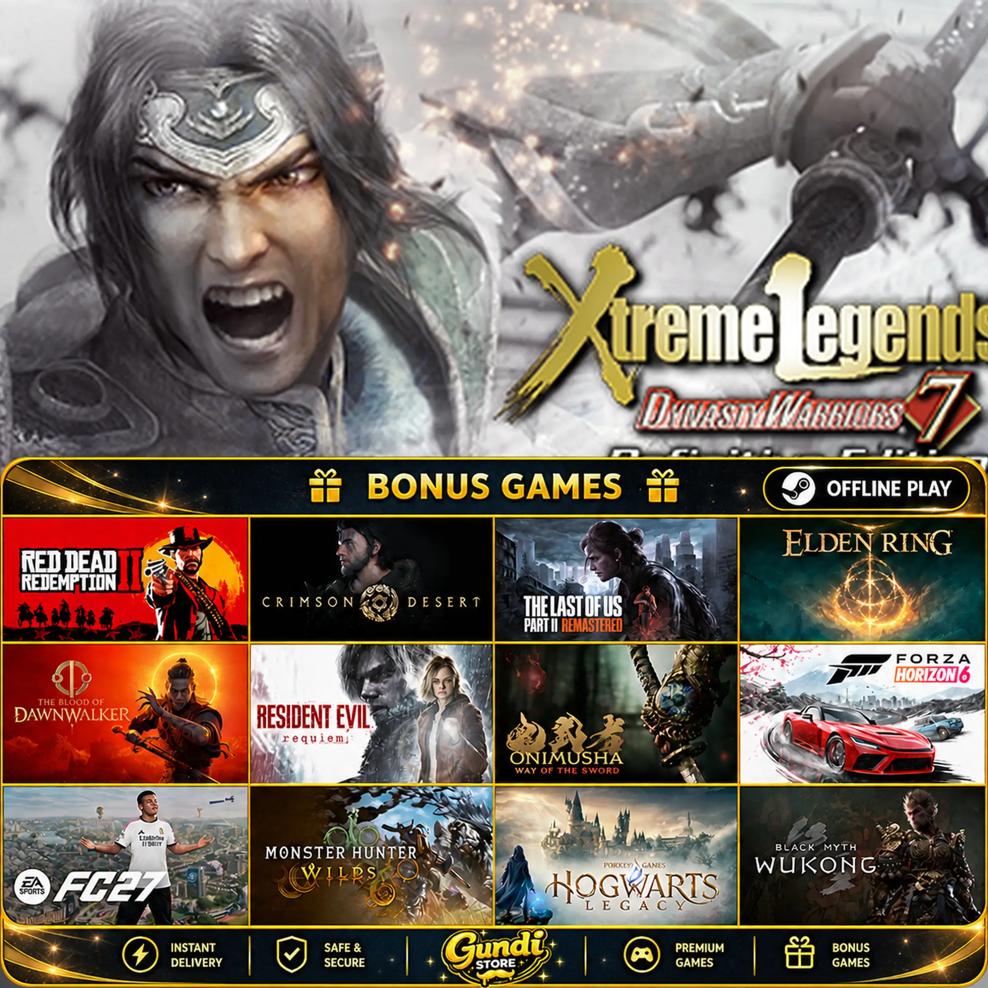 [AUTO CODE] - DYNASTY WARRIORS 7_ Xtreme Legends Definitive Edition + BONUS GAME