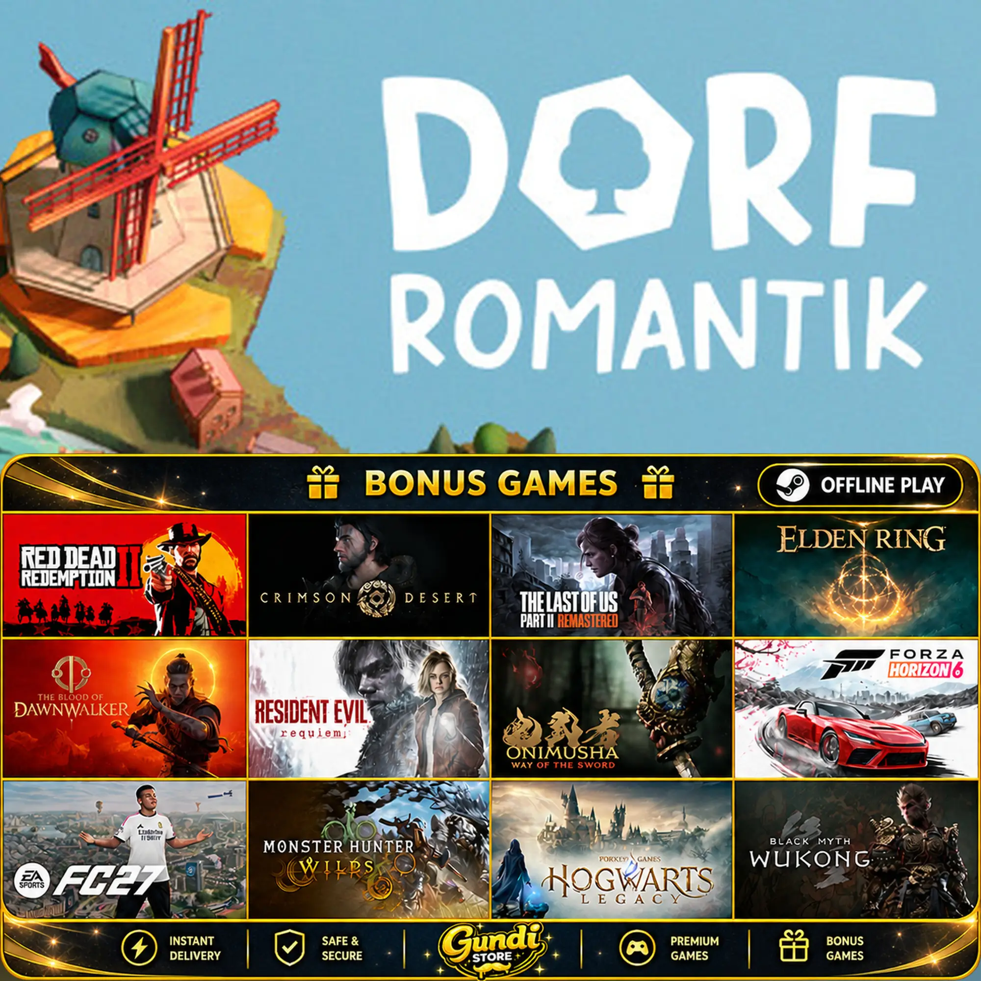 [AUTO CODE] - Dorfromantik + BONUS GAME