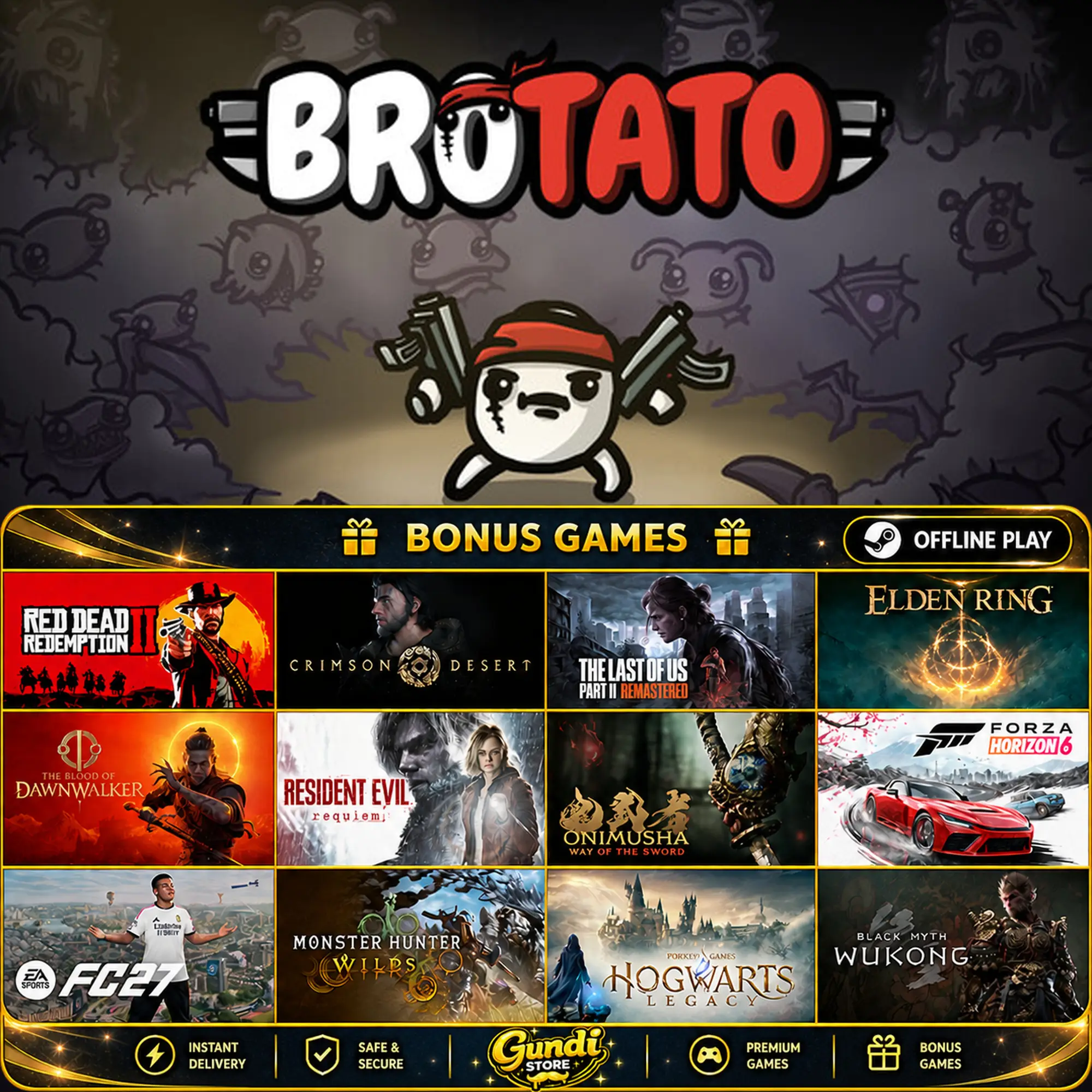 [AUTO CODE] - Brotato + BONUS GAME