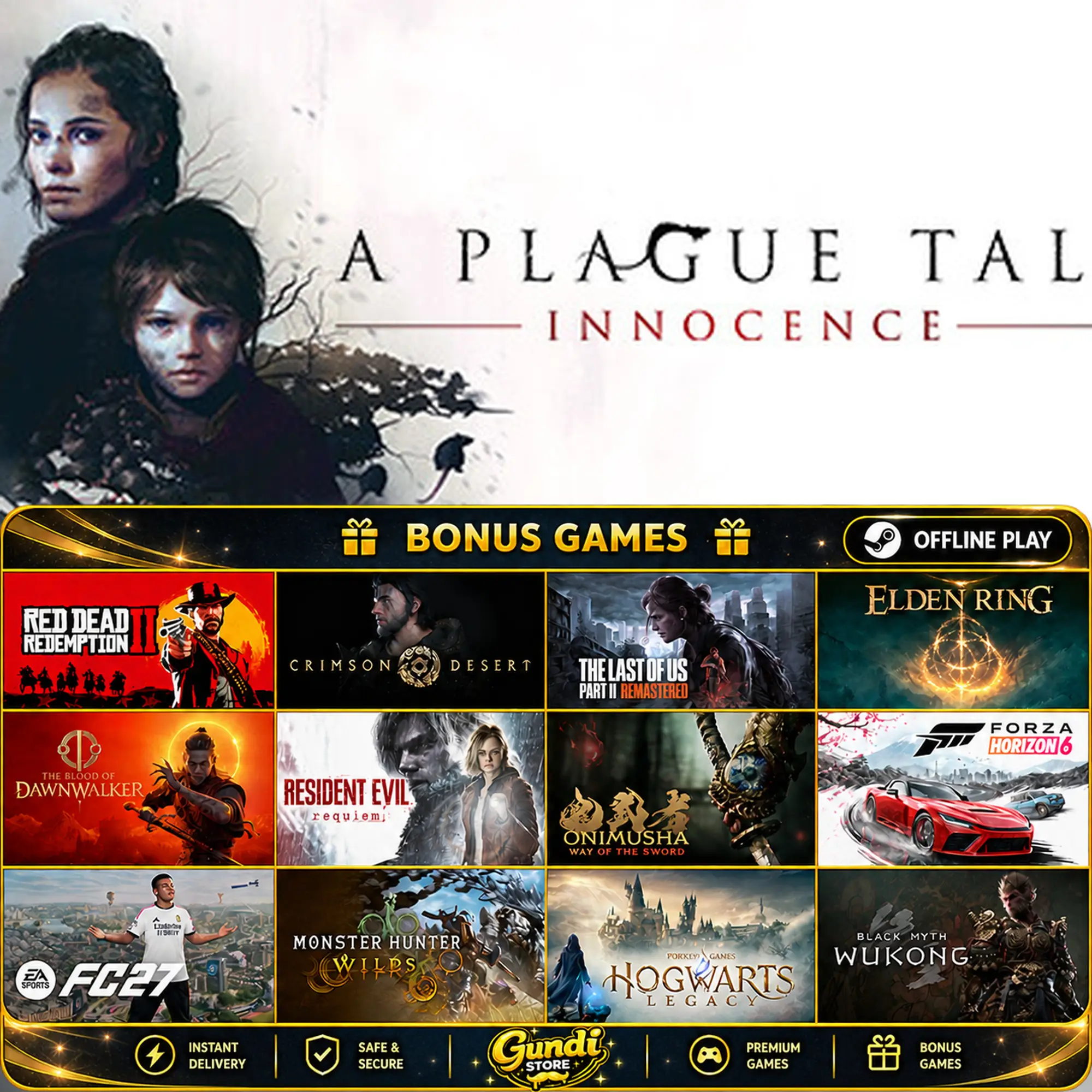 [AUTO CODE] - A Plague Tale_ Innocence + BONUS GAME