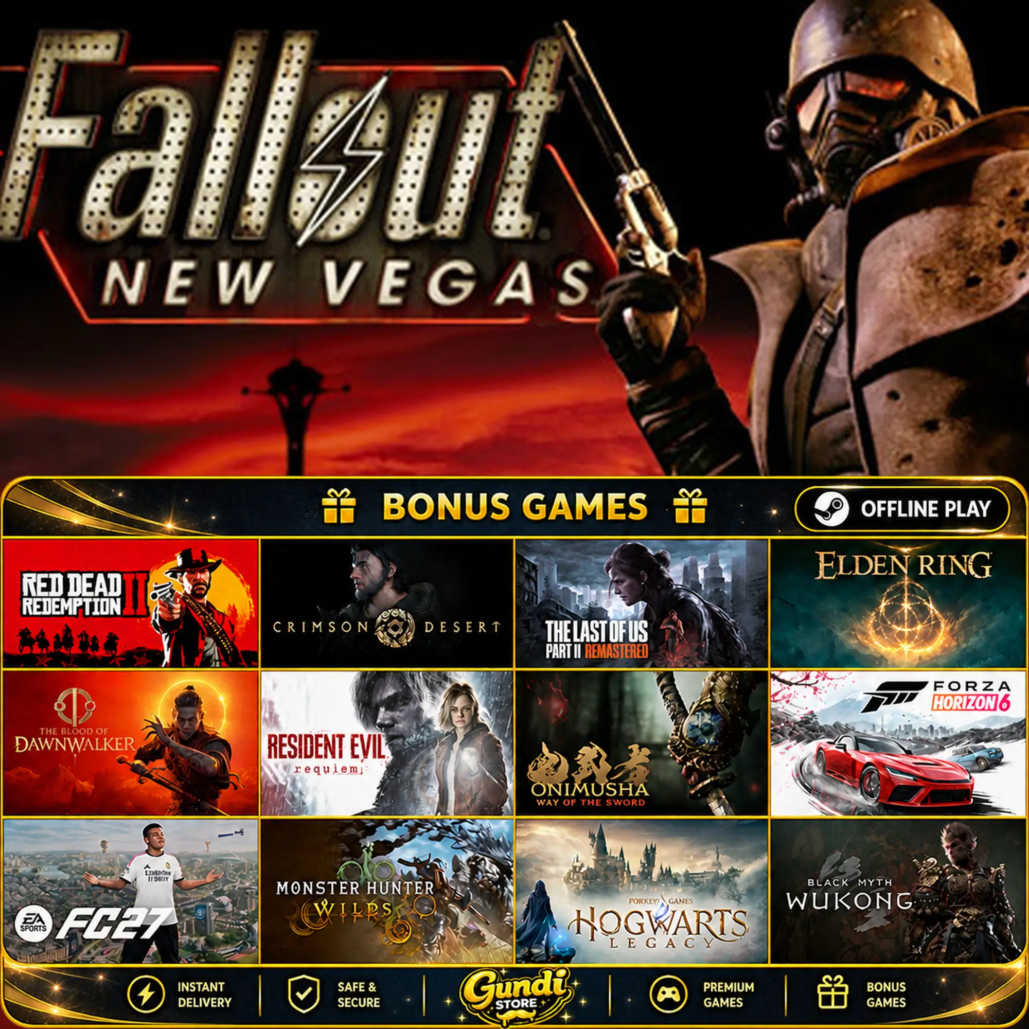 [AUTO CODE] - Fallout_ New Vegas + BONUS GAME