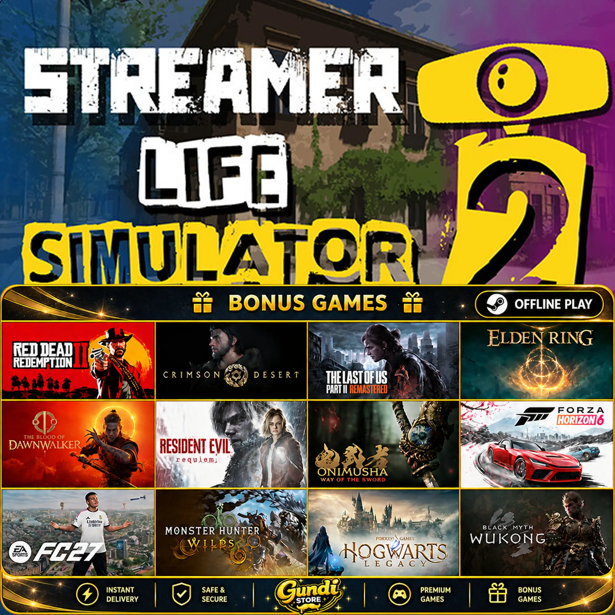 [AUTO CODE] - Streamer Life Simulator 2 + BONUS GAME
