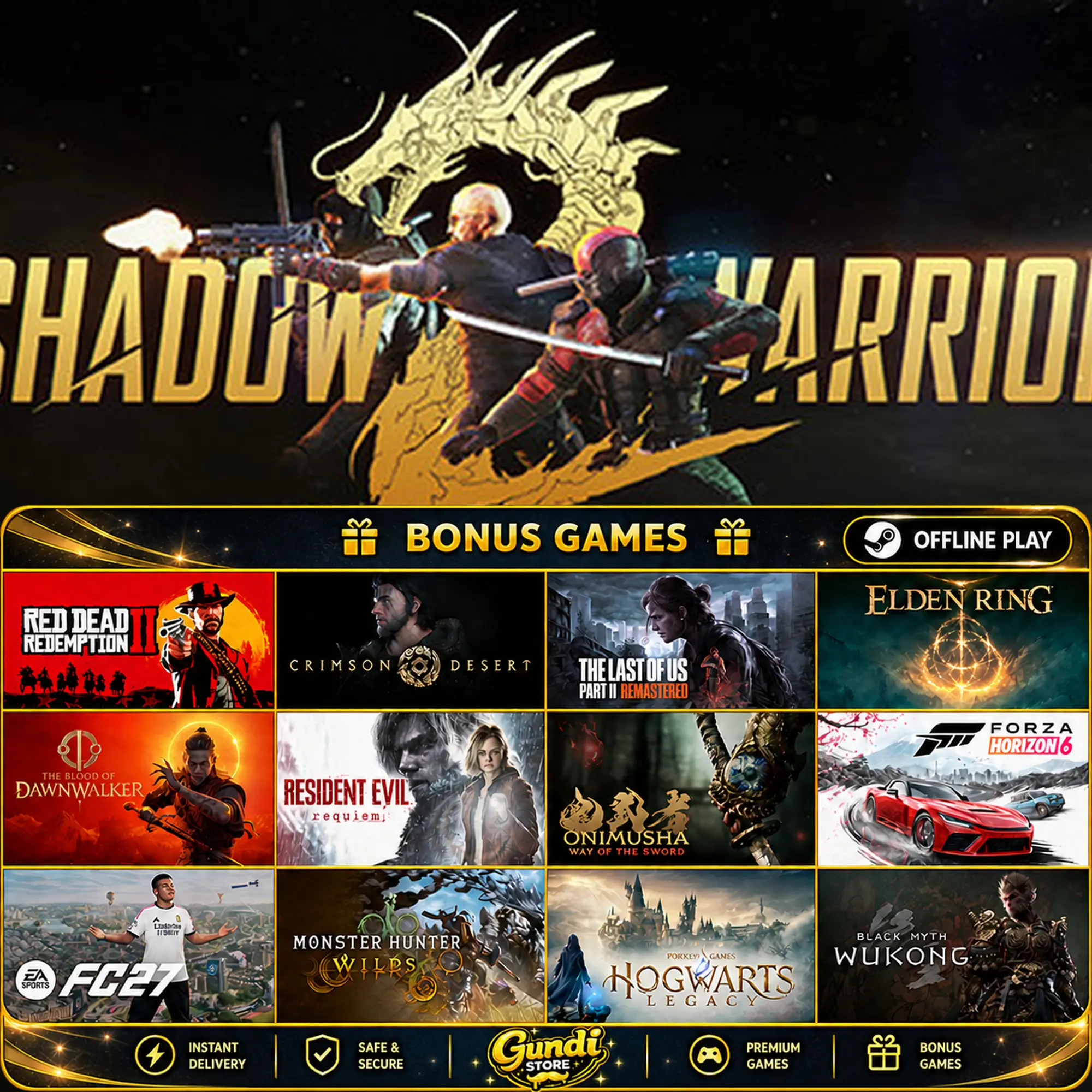 [AUTO CODE] - Shadow Warrior 2 + BONUS GAME