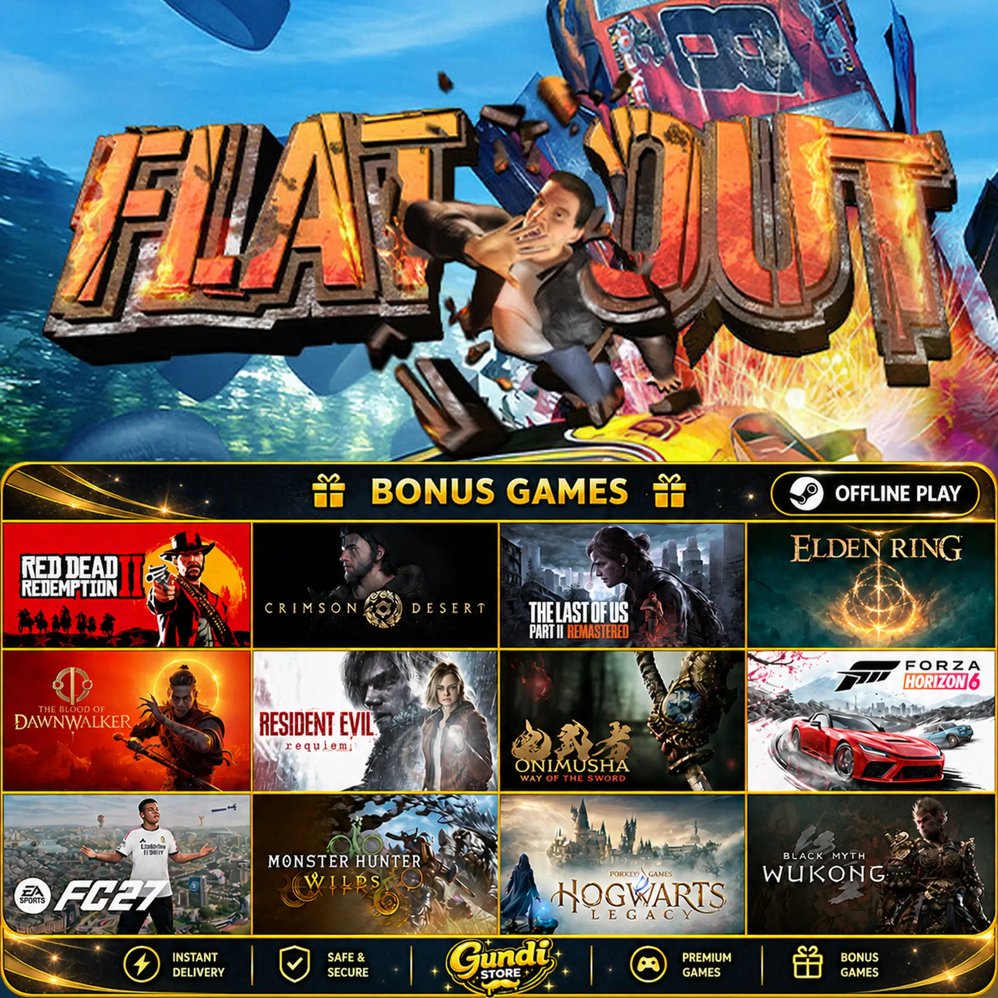 [AUTO CODE] - FlatOut + BONUS GAME