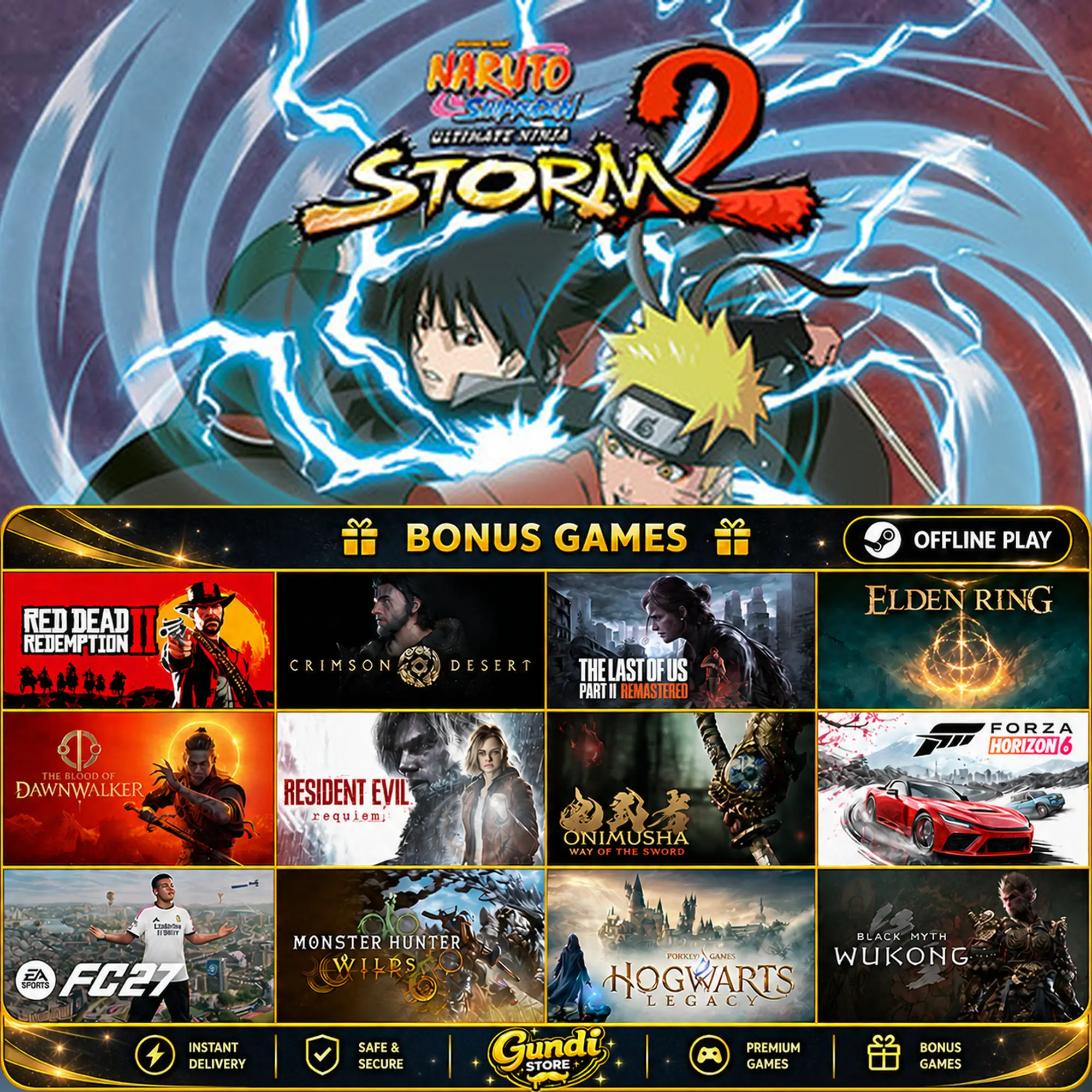 [AUTO CODE] - NARUTO SHIPPUDEN_ Ultimate Ninja STORM 2 + BONUS GAME
