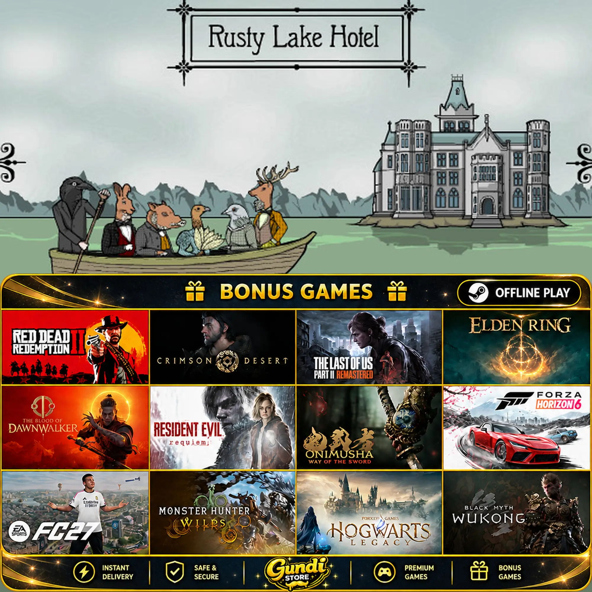 [AUTO CODE] - Rusty Lake Hotel + BONUS GAME