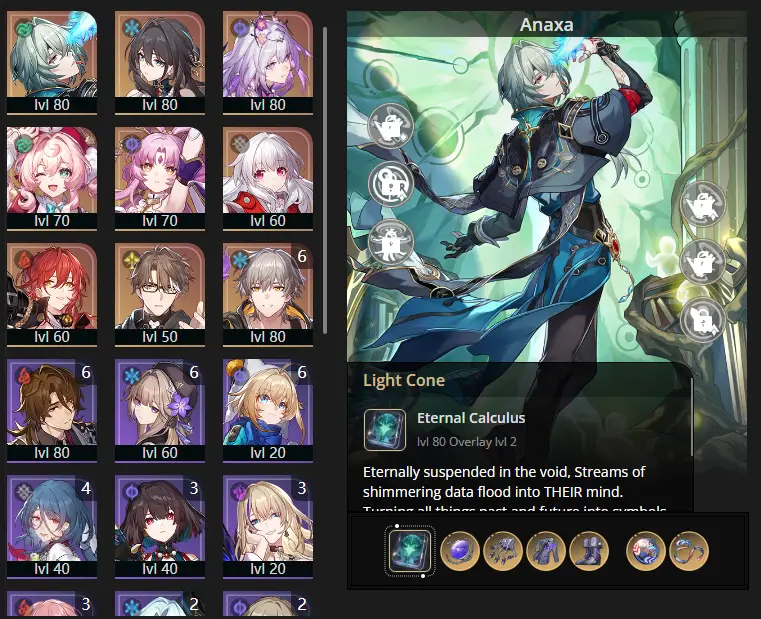 EU - Trailblaze Level: 65 - 30 CHARACTERS - Anaxa - Ruan Mei - Castorice - Hyacine - Fu Xuan - Clara - Himeko - Welt