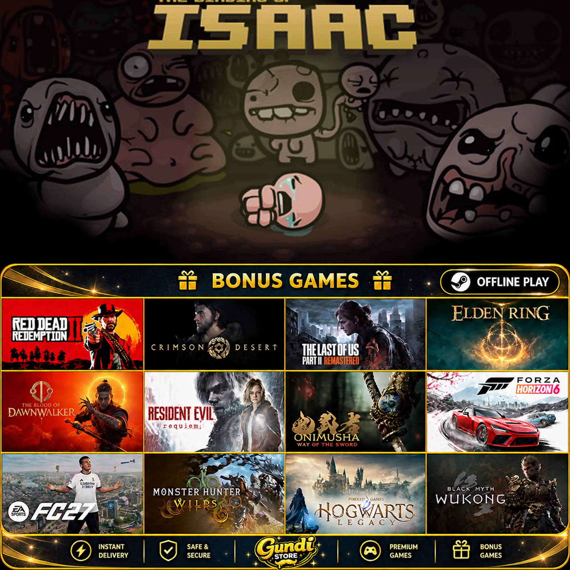 [AUTO CODE] - The Binding of Isaac + BONUS GAME