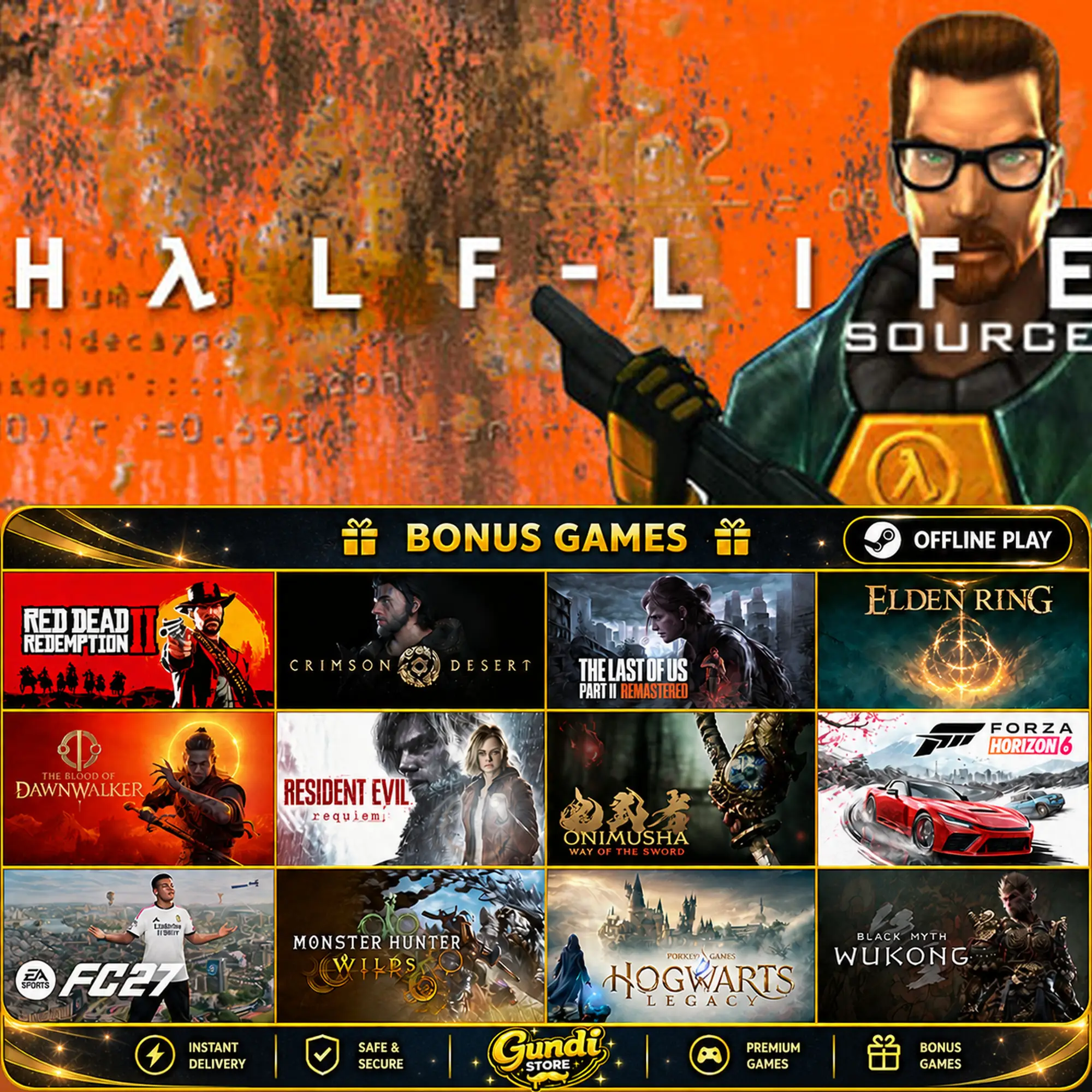 [AUTO CODE] - Half-Life_ Source + BONUS GAME