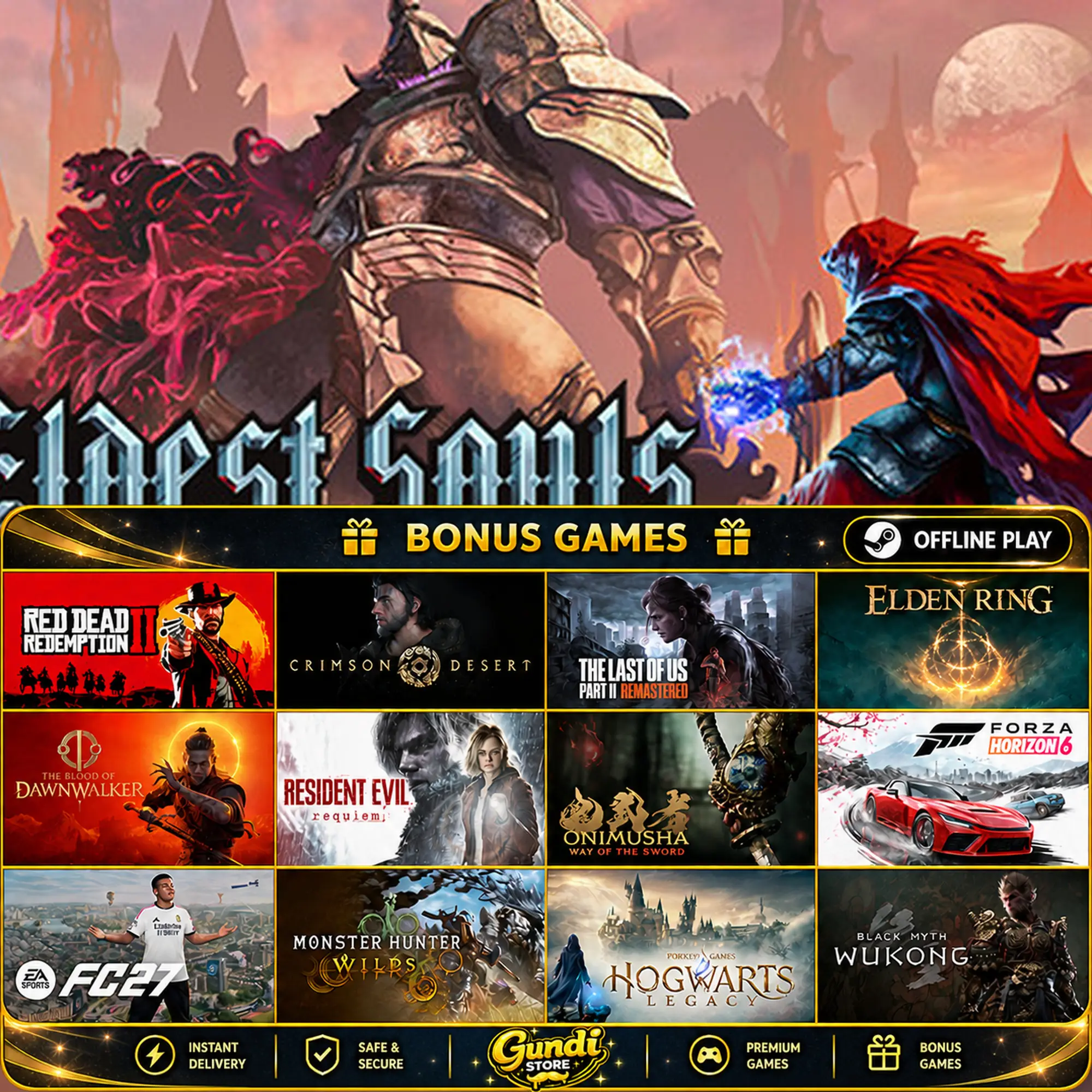 [AUTO CODE] - Eldest Souls + BONUS GAME