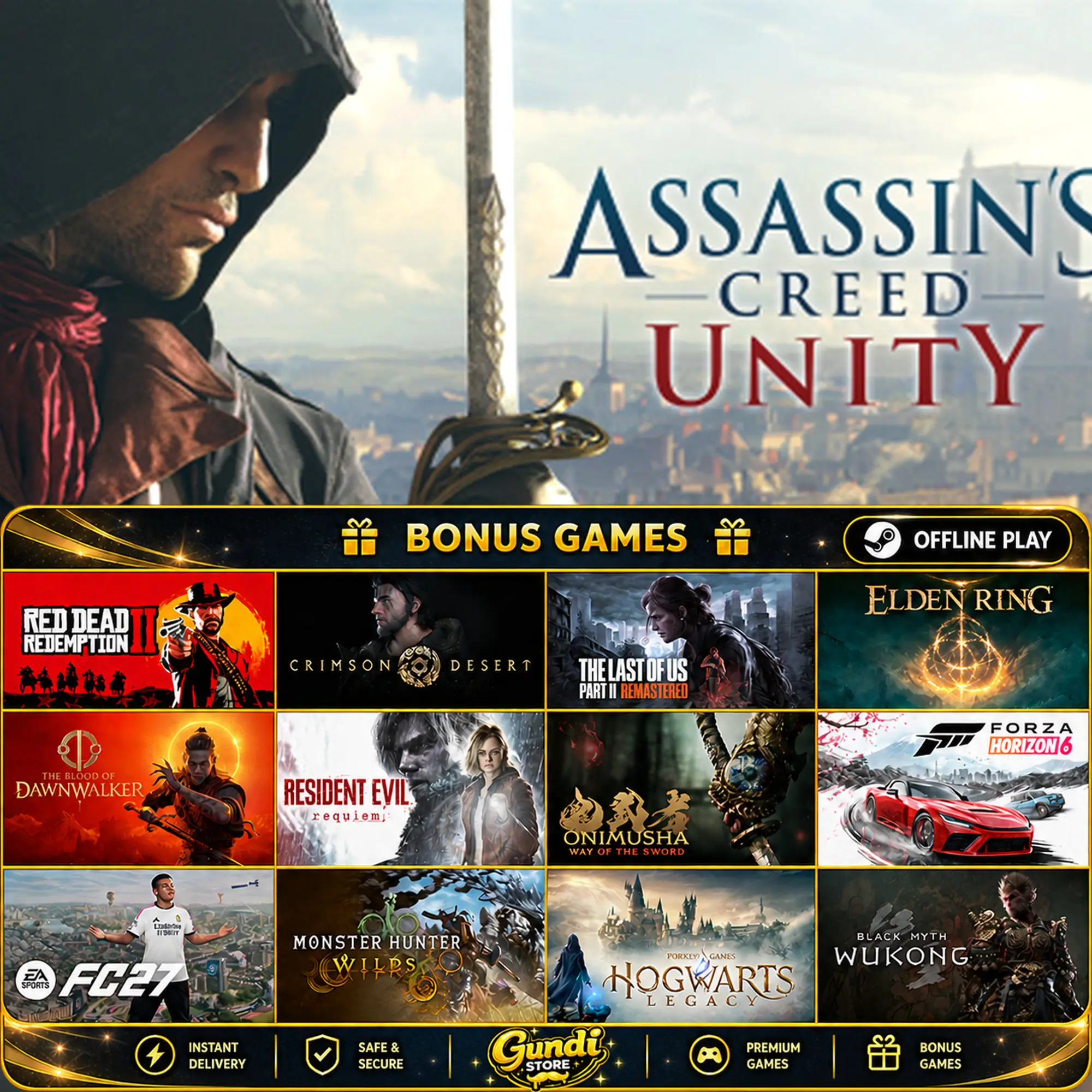 [AUTO CODE] - Assassin's Creed Unity + BONUS GAME