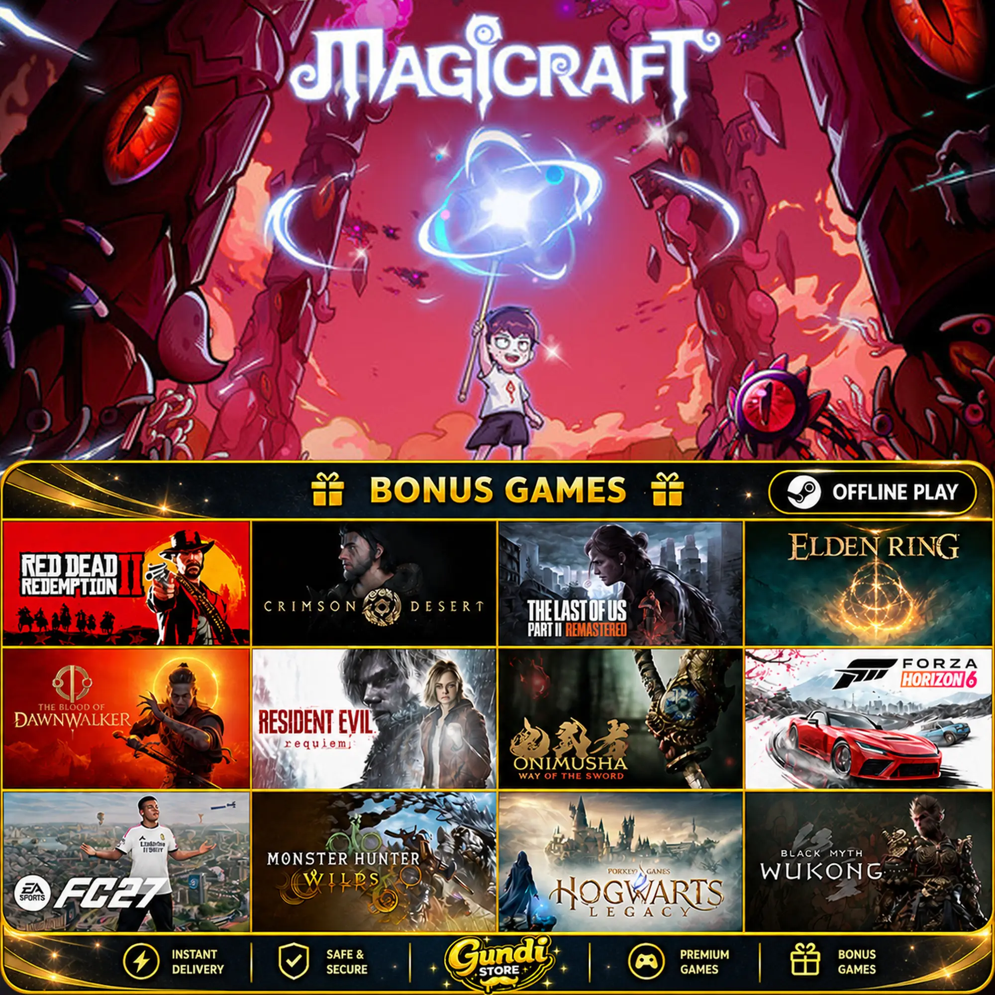 [AUTO CODE] - Magicraft + BONUS GAME