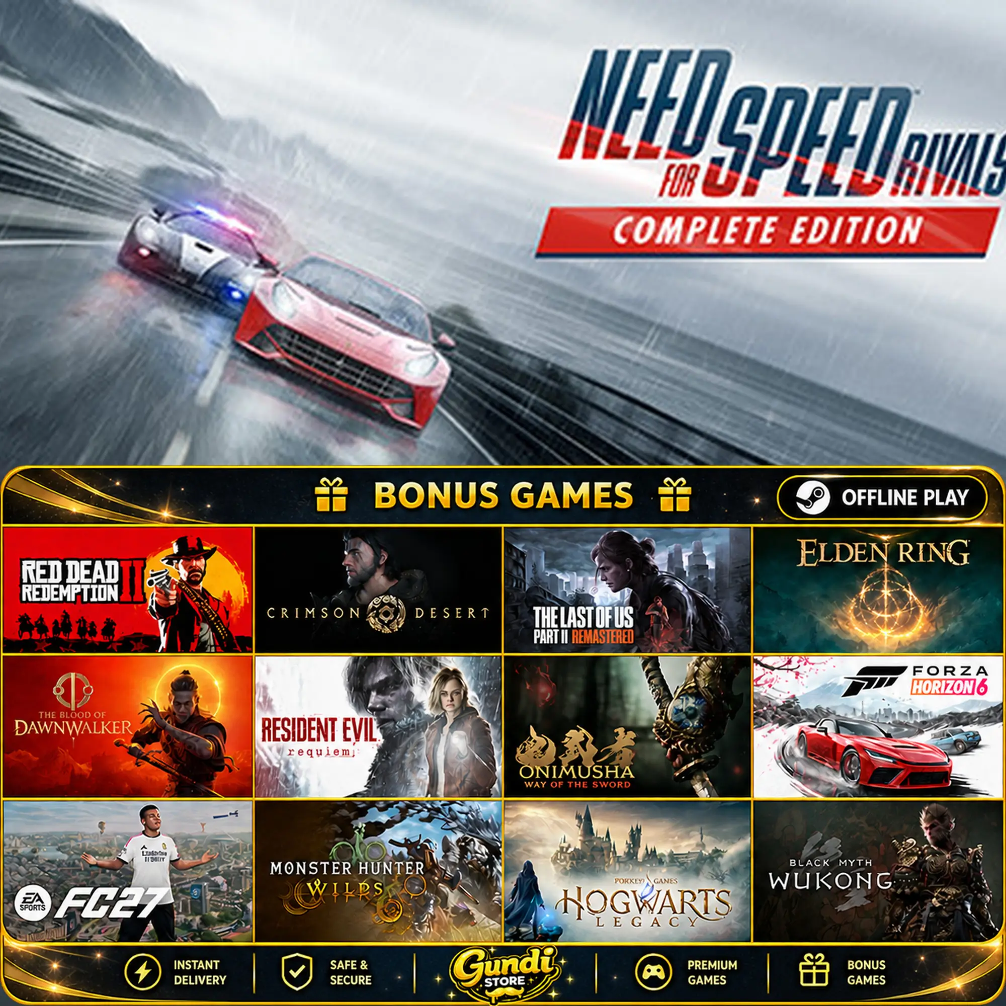 [AUTO CODE] - Need for Speed Rivals + BONUS GAME