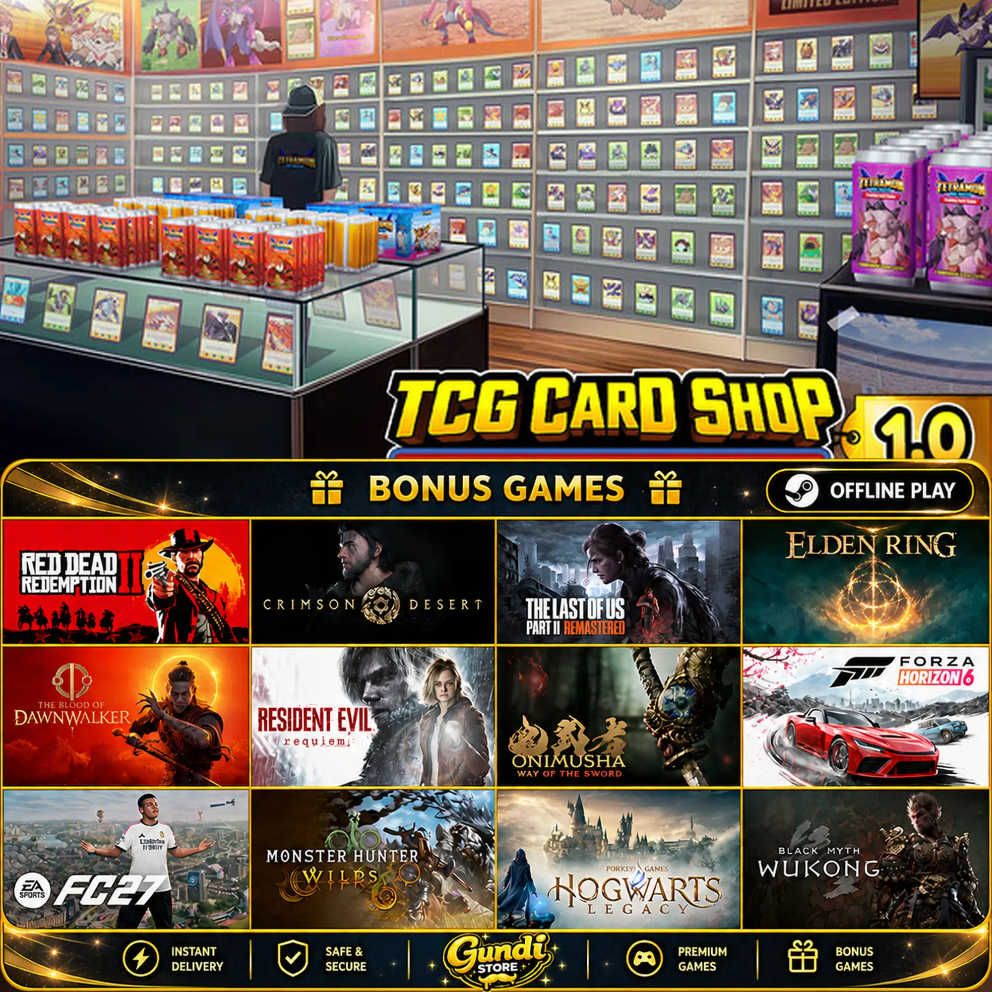 [AUTO CODE] - TCG Card Shop Simulator + BONUS GAME