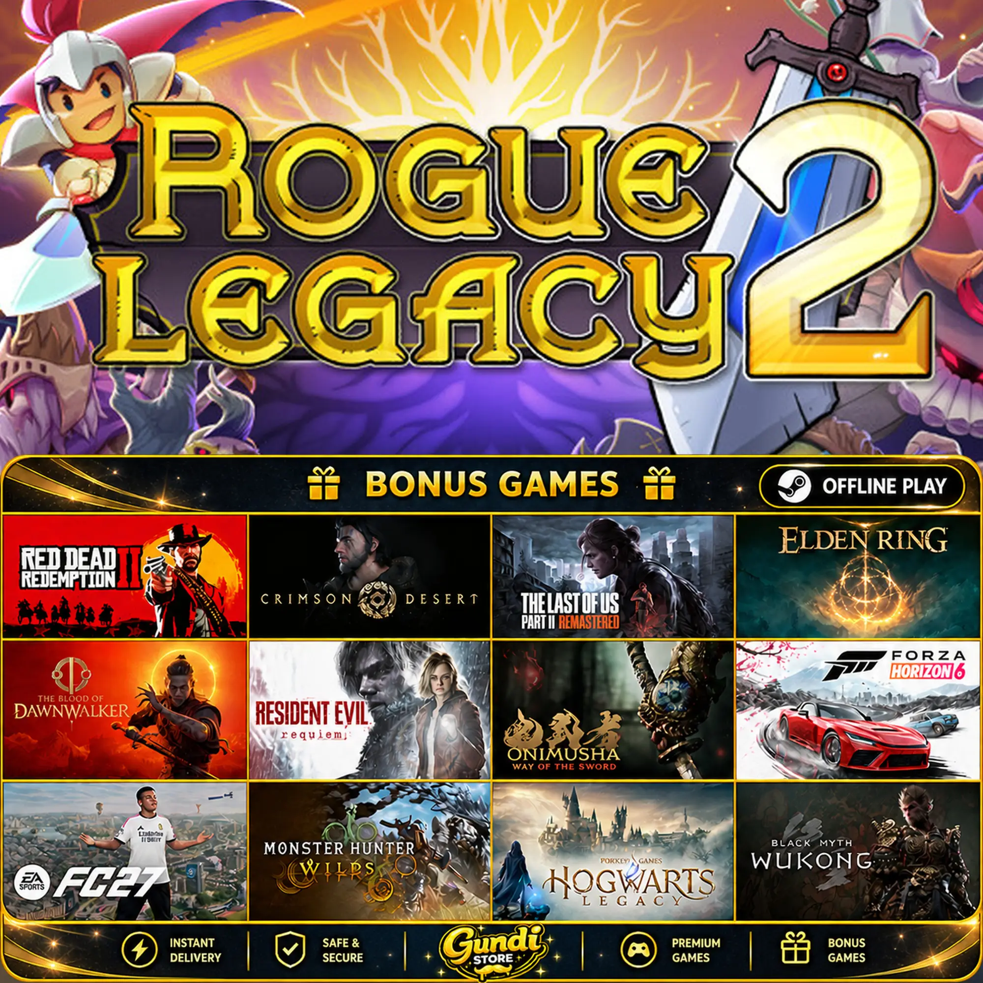 [AUTO CODE] - Rogue Legacy 2 + BONUS GAME