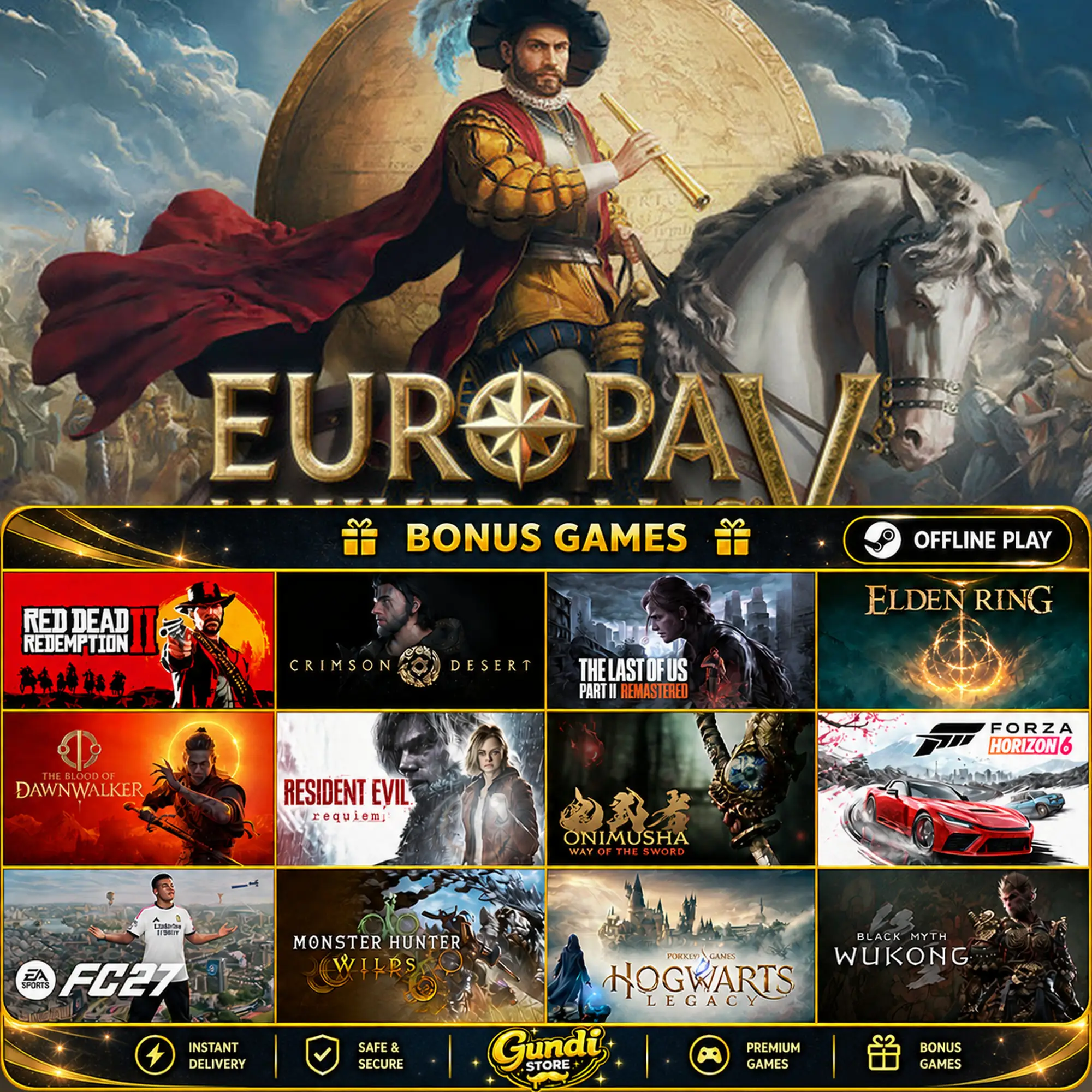 [AUTO CODE] - Europa Universalis V + BONUS GAME