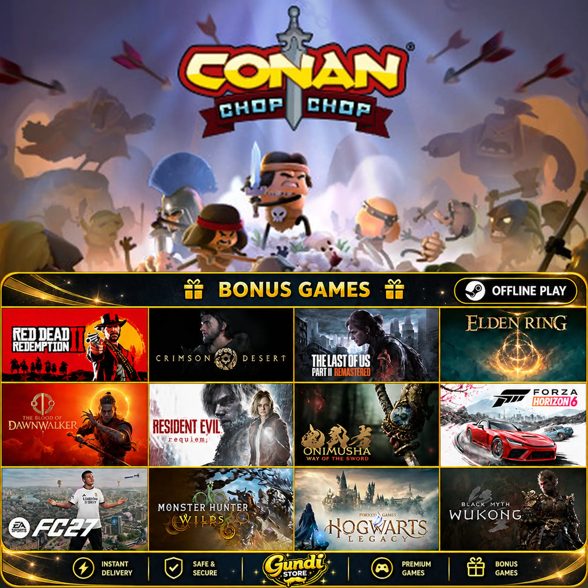 [AUTO CODE] - Conan Chop Chop + BONUS GAME