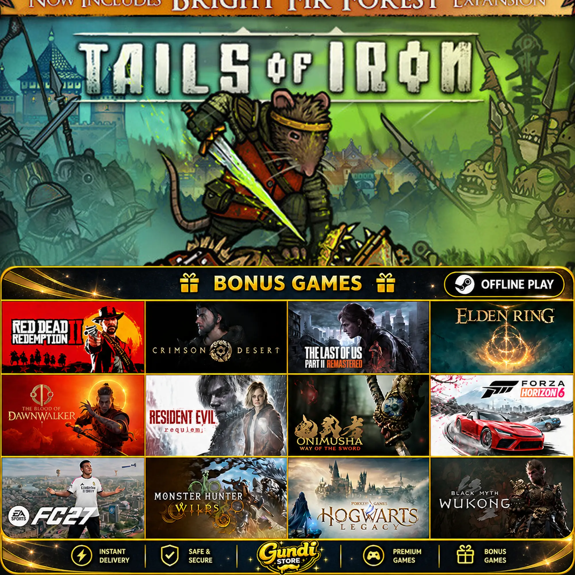 [AUTO CODE] - Tails of Iron + BONUS GAME