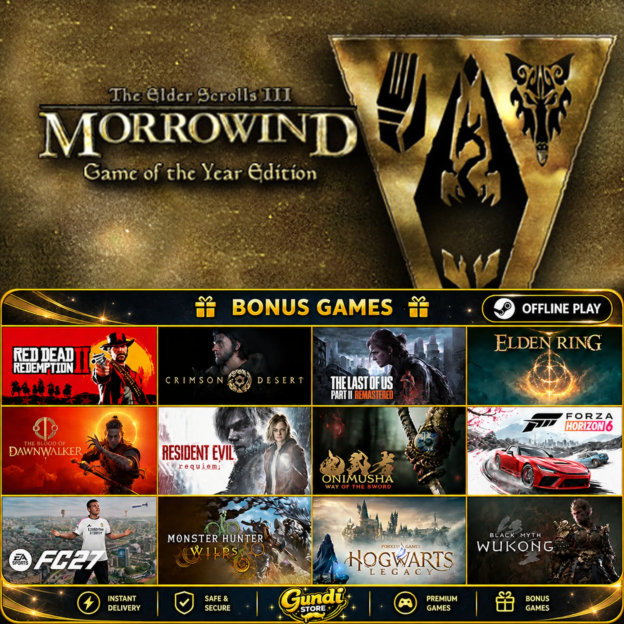 [AUTO CODE] - The Elder Scrolls III_ Morrowind Game of the Year Edition + BONUS GAME