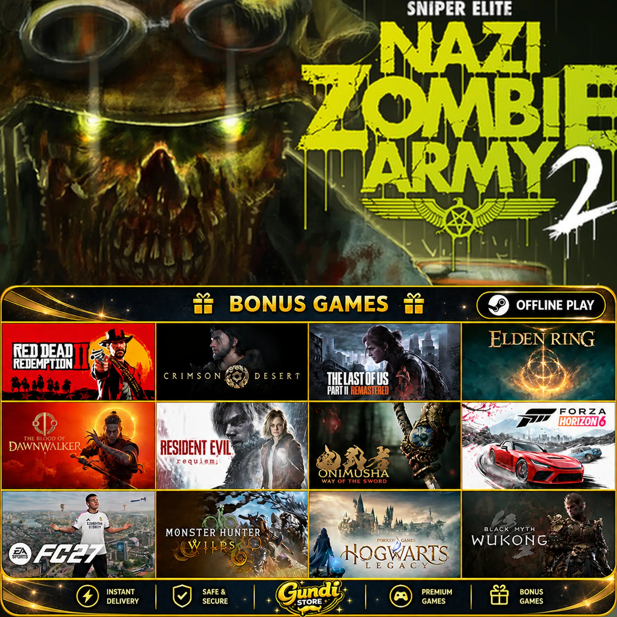 [AUTO CODE] - Sniper Elite_ Nazi Zombie Army 2 + BONUS GAME