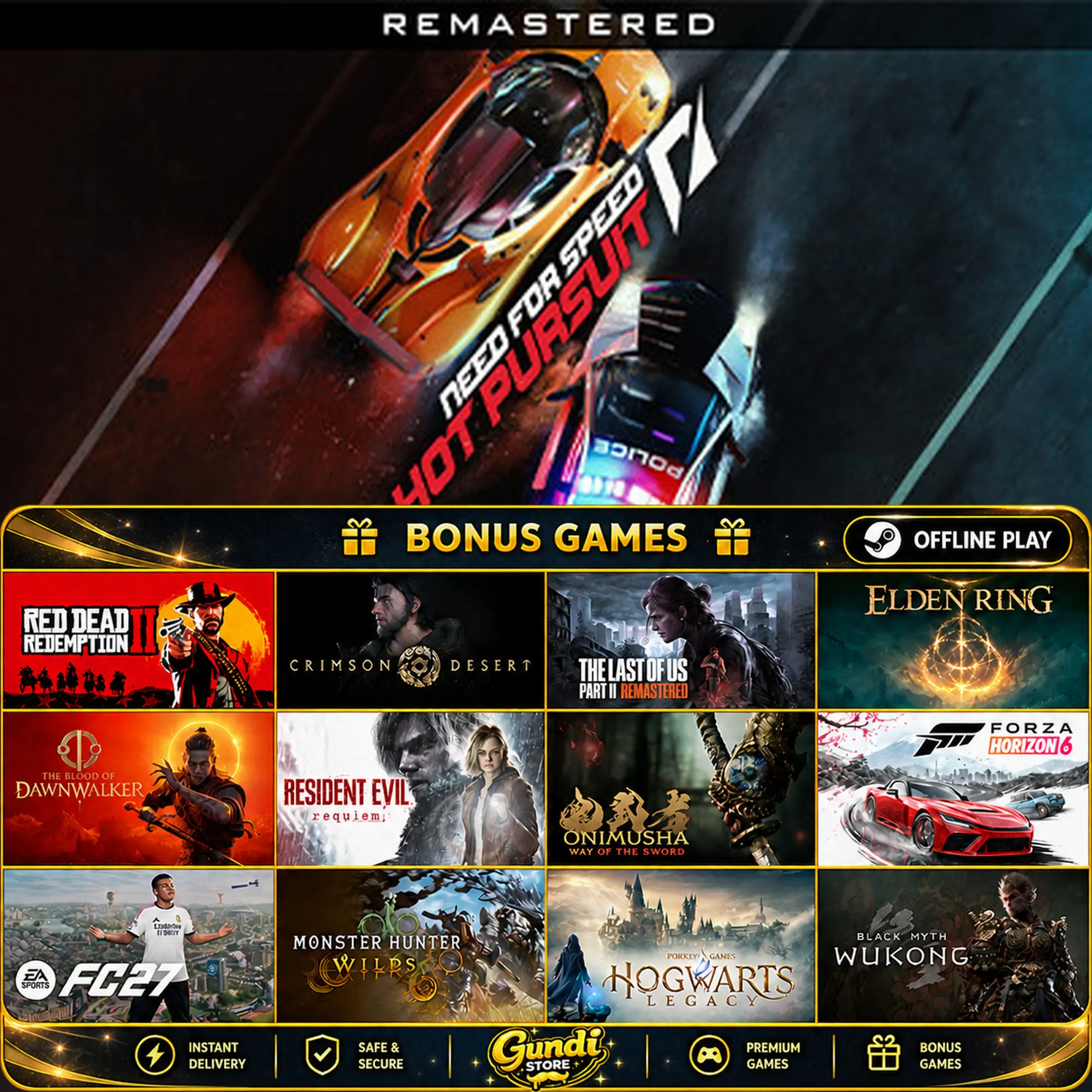 [AUTO CODE] - Need for Speed Hot Pursuit Remastered + BONUS GAME