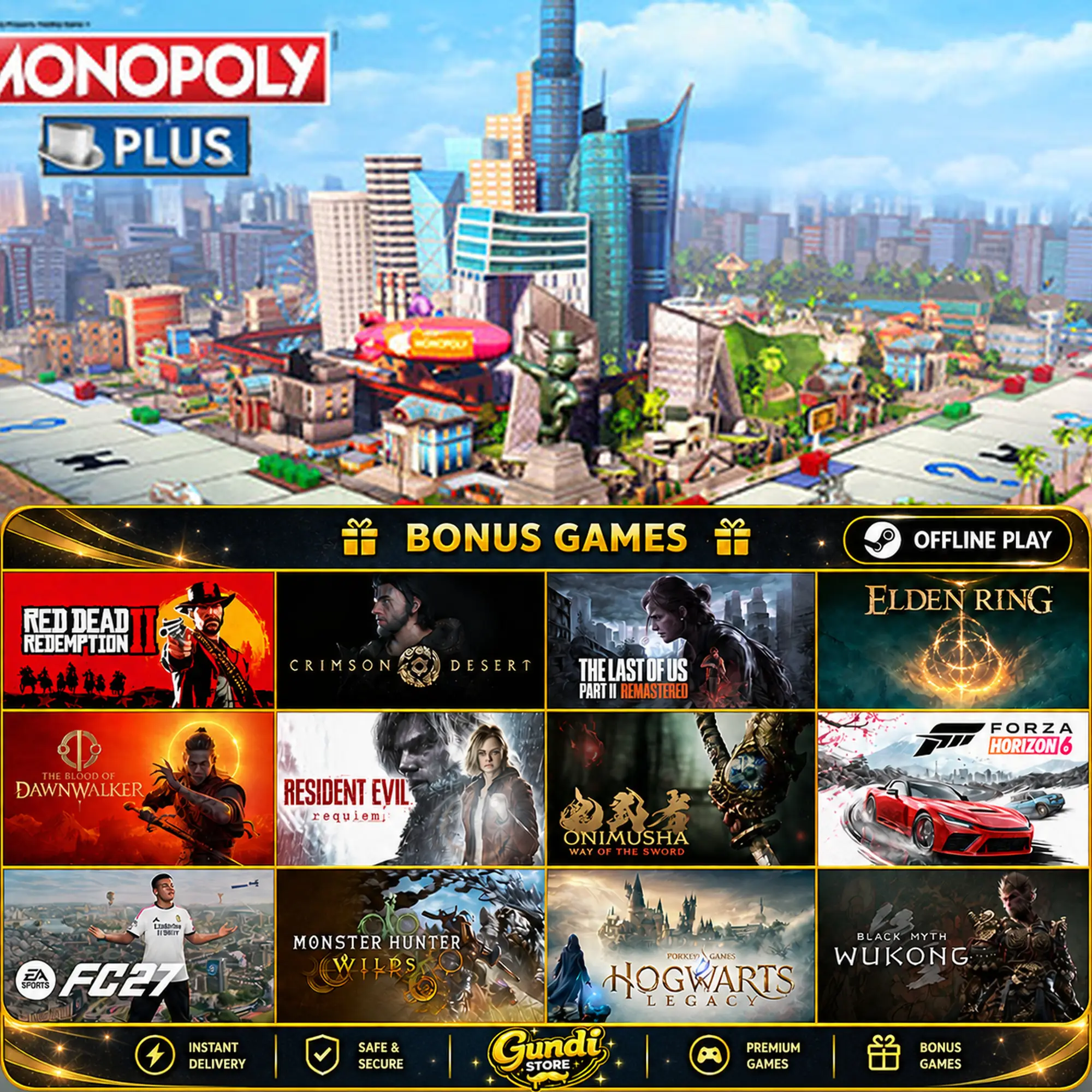 [AUTO CODE] - Monopoly Plus + BONUS GAME