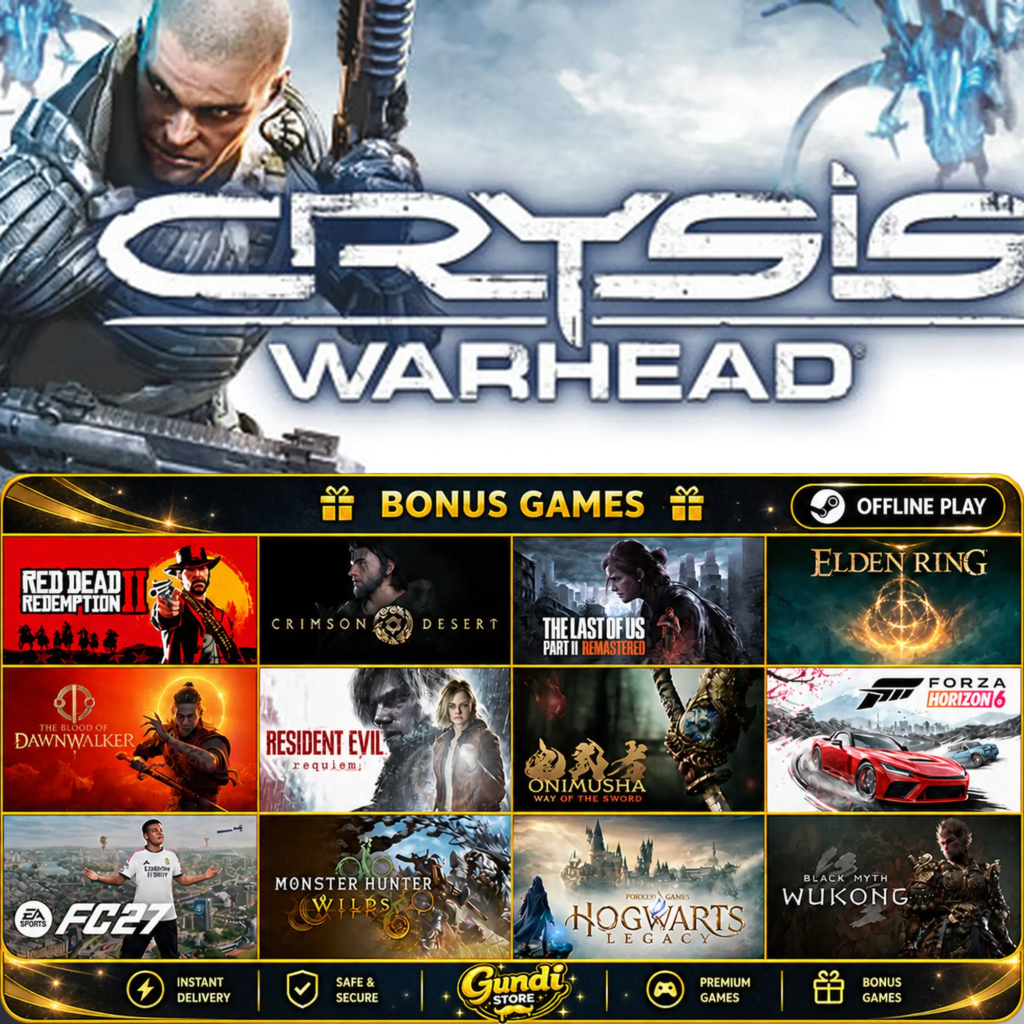 [AUTO CODE] - Crysis Warhead + BONUS GAME