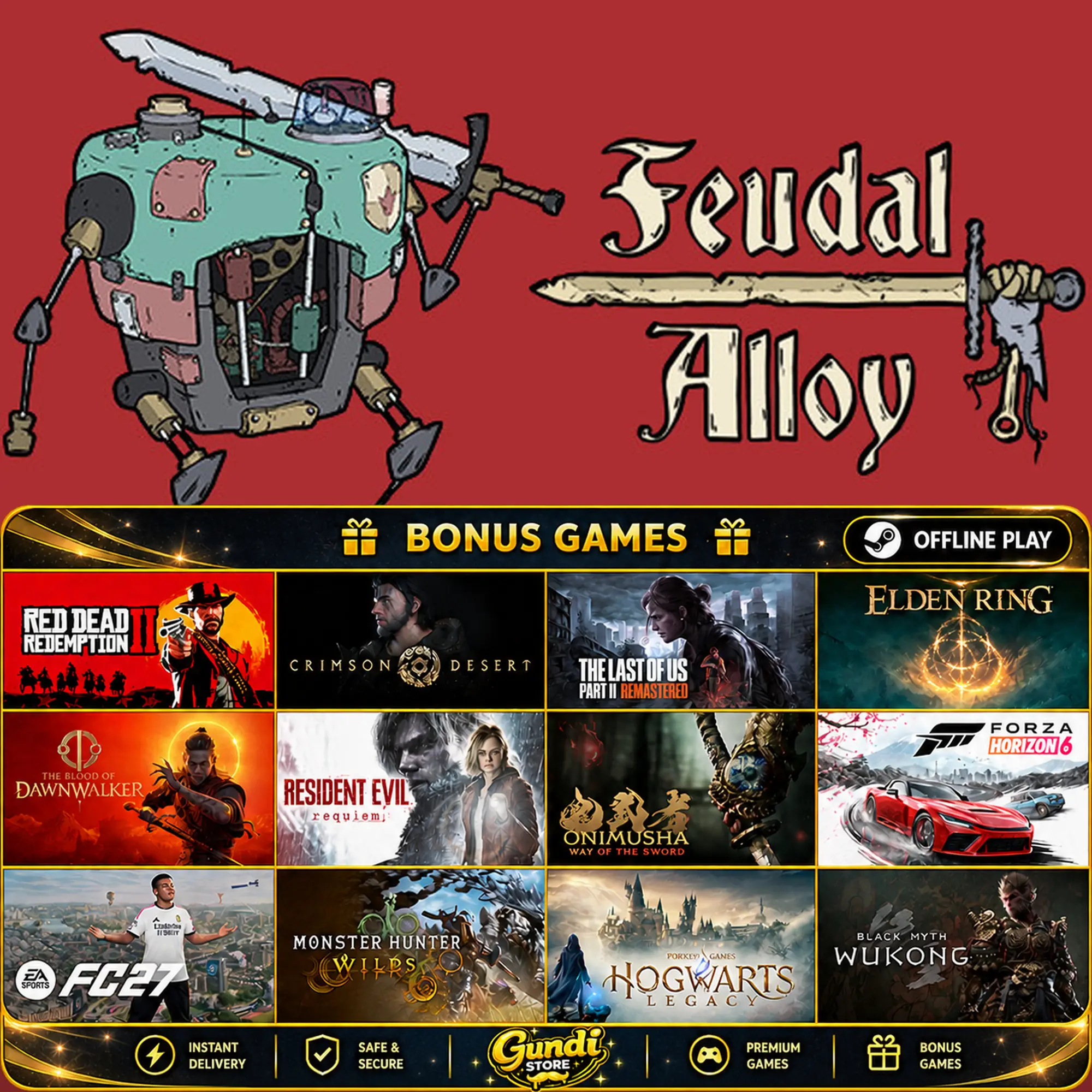 [AUTO CODE] - Feudal Alloy + BONUS GAME