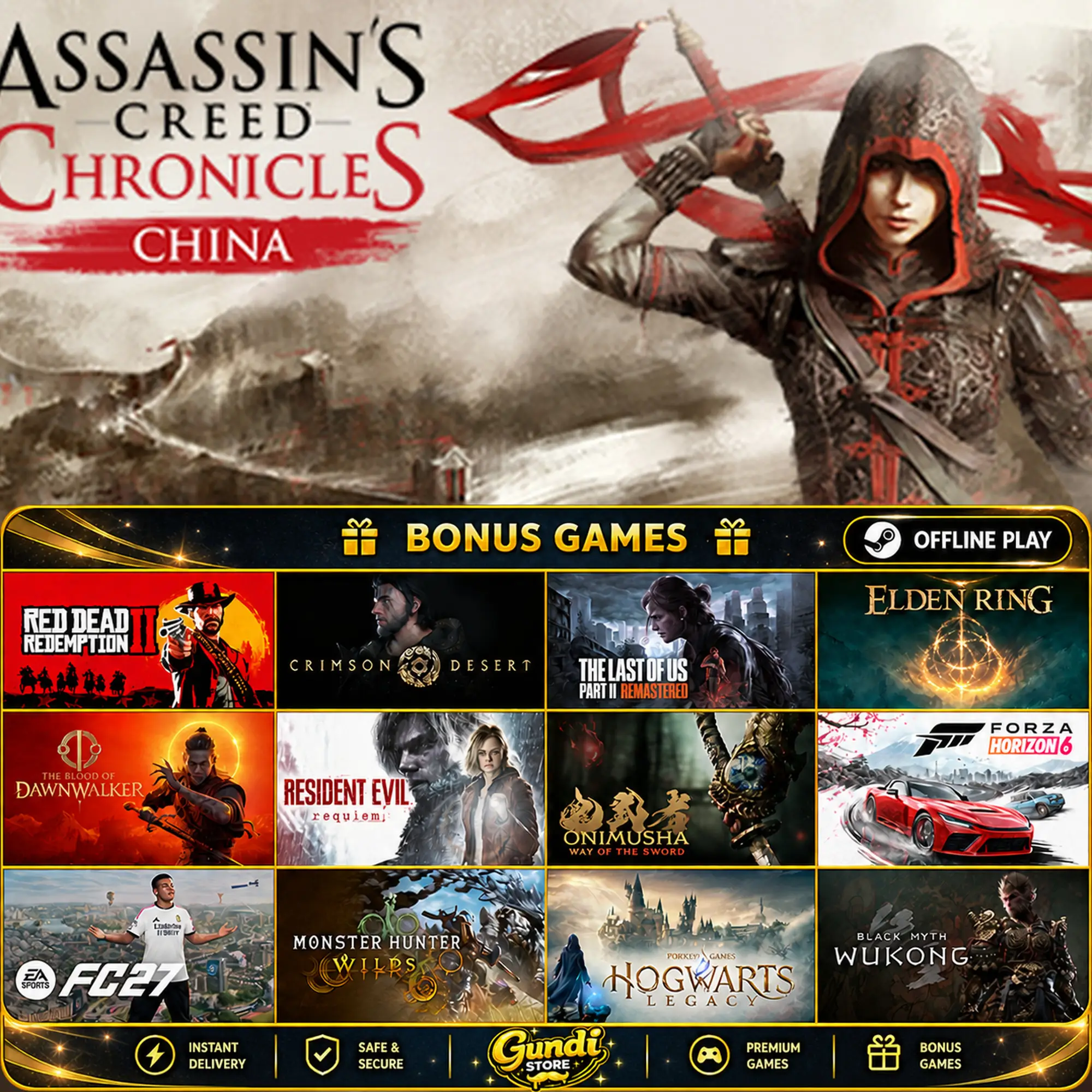 [AUTO CODE] - Assassin's Creed Chronicles_ China + BONUS GAME
