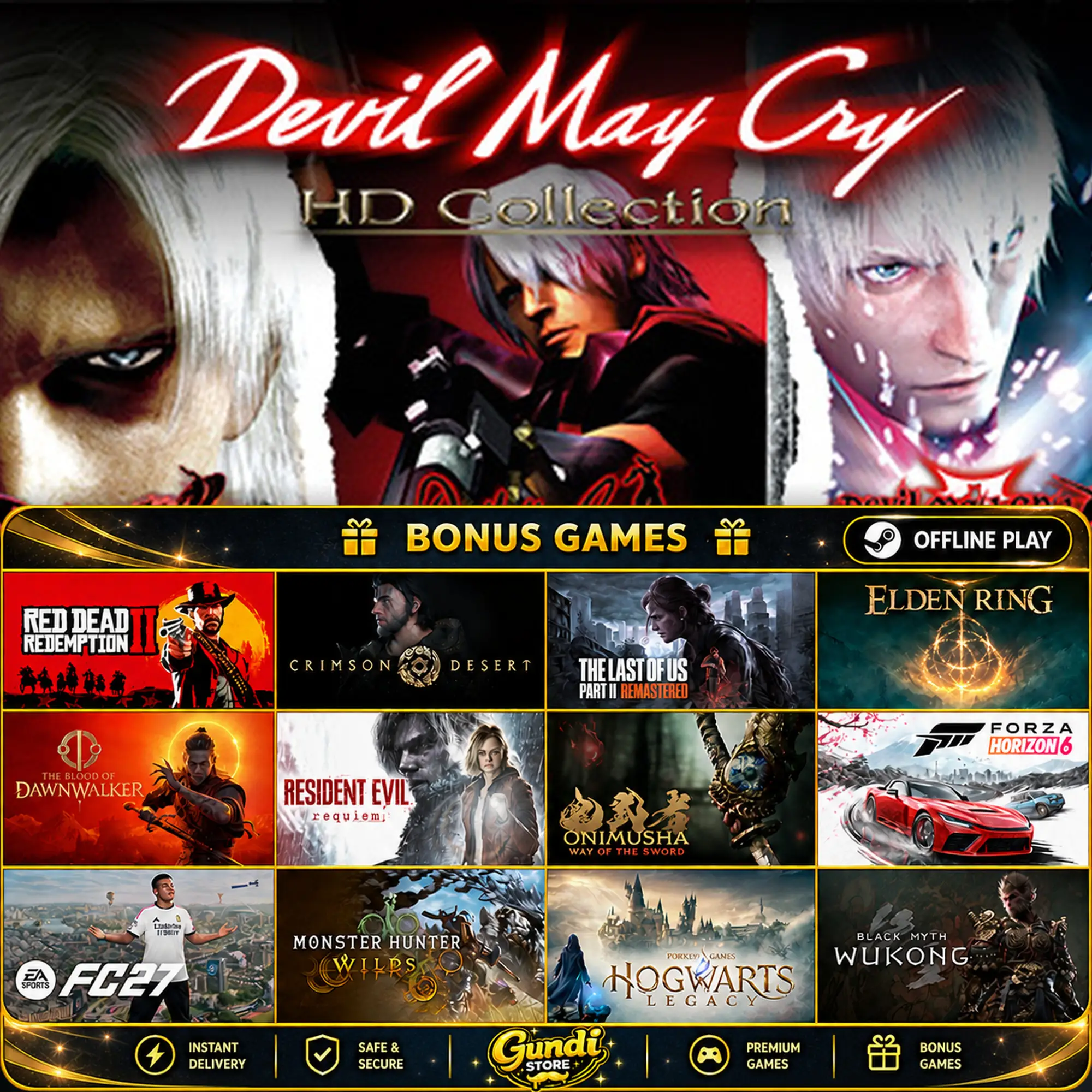 [AUTO CODE] - Devil May Cry HD Collection + BONUS GAME
