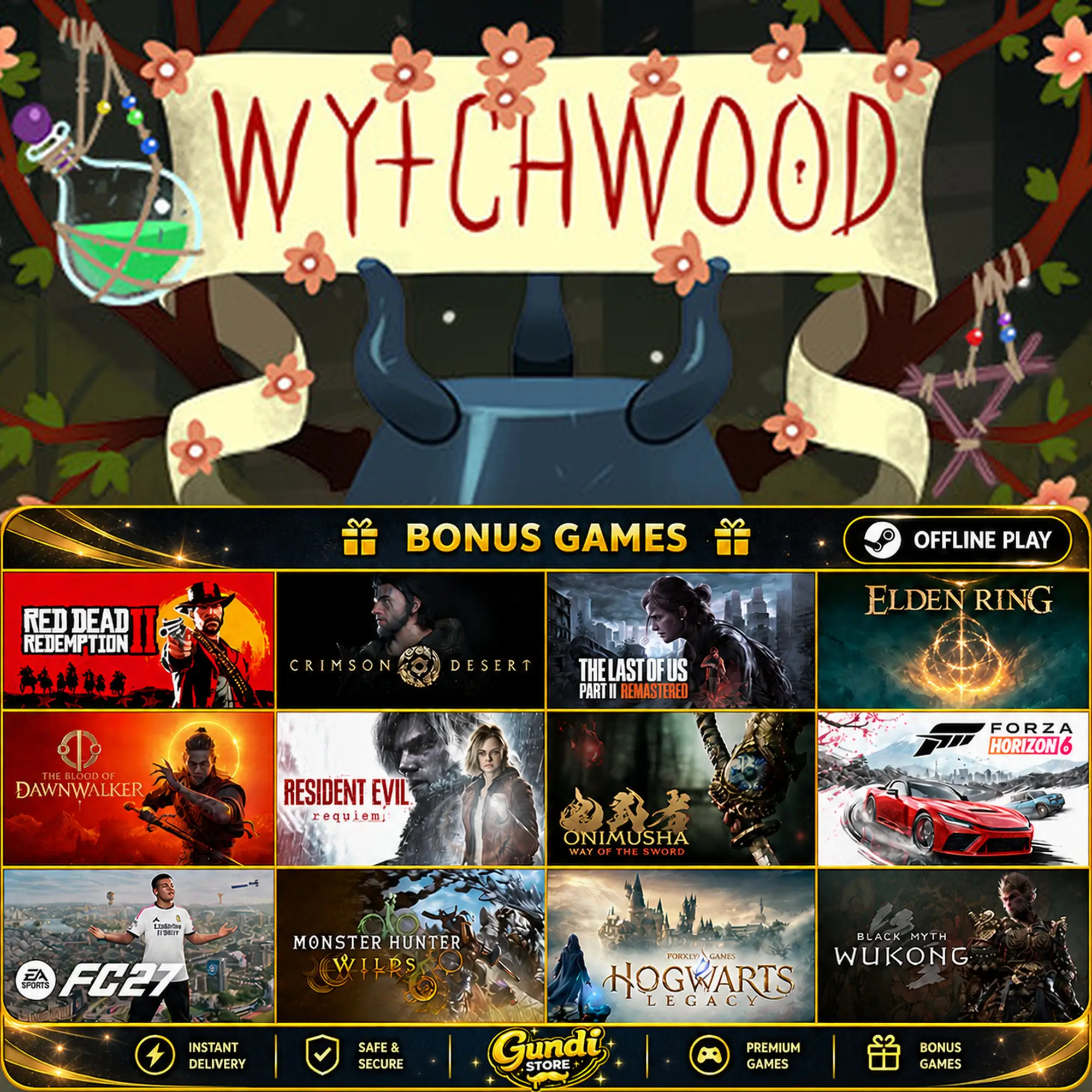 [AUTO CODE] - Wytchwood + BONUS GAME