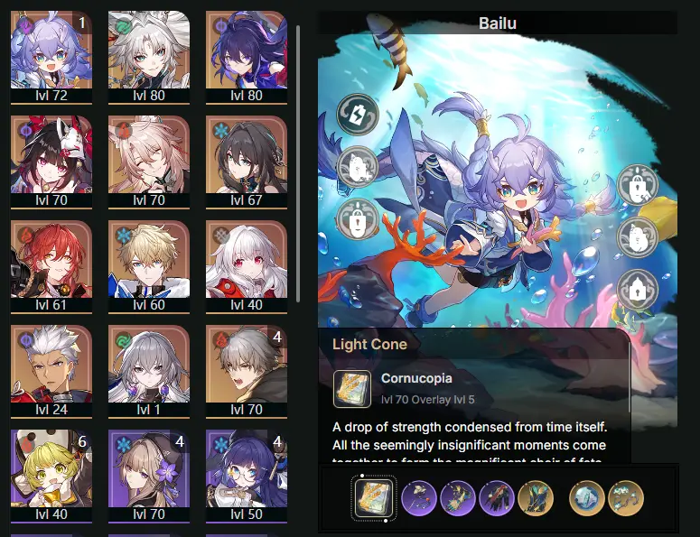 EU - Trailblaze Level: 61 - 28 CHARACTERS - Ruan Mei - Feixiao - E1 Bailu - Seele - Sparkle - Jiaoqiu - Himeko - Gepard - Clara - Archer - Bronya