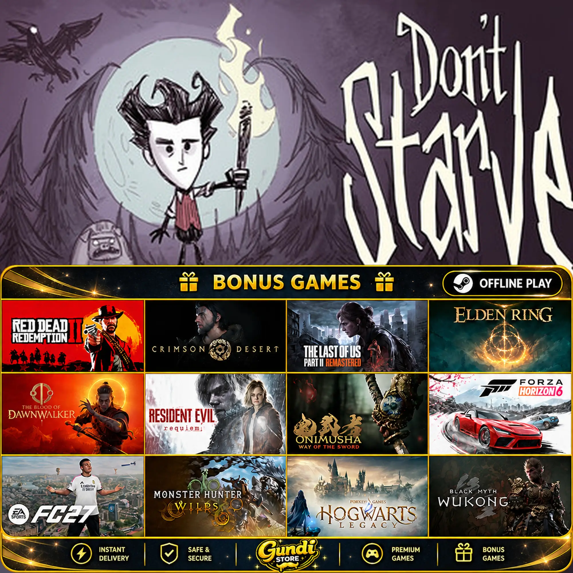 [AUTO CODE] - Don't Starve + BONUS GAME
