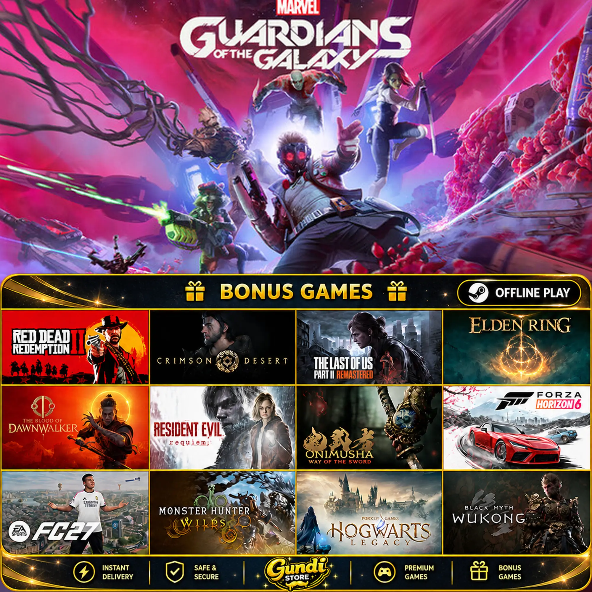[AUTO CODE] - Marvel’s Guardians of the Galaxy + BONUS GAME