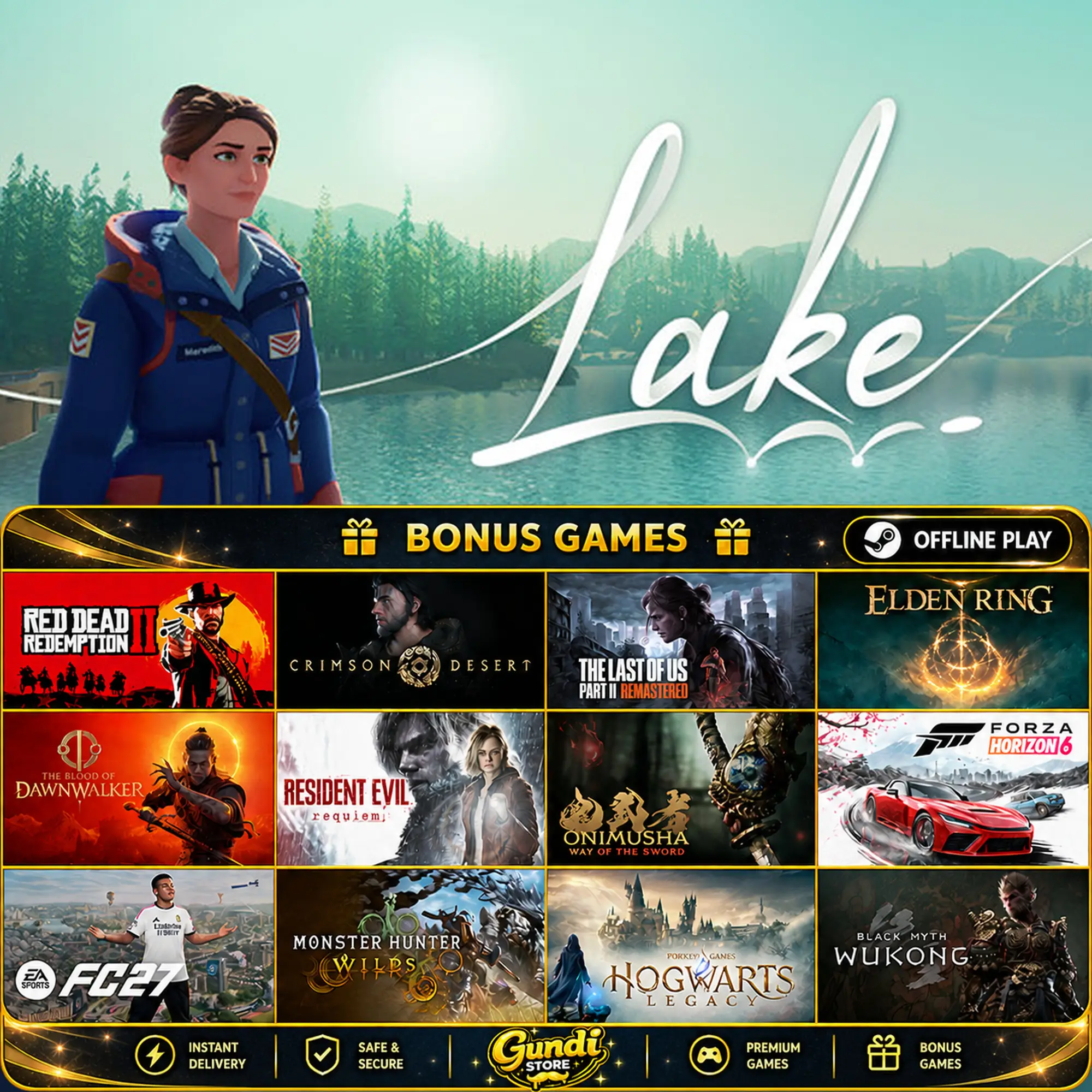 [AUTO CODE] - Lake + BONUS GAME