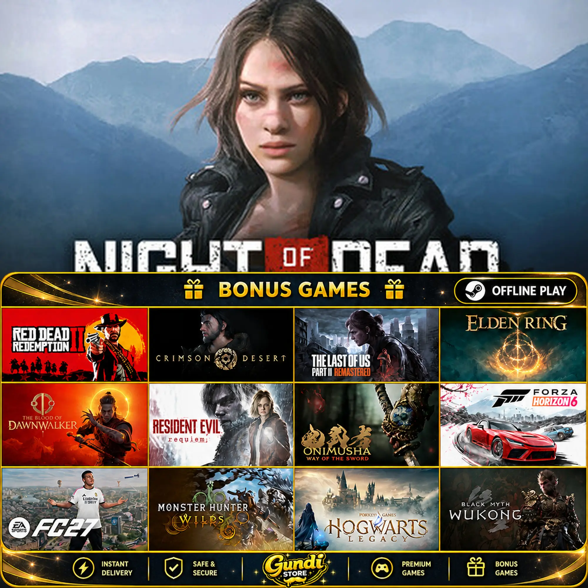 [AUTO CODE] - Night of the Dead + BONUS GAME