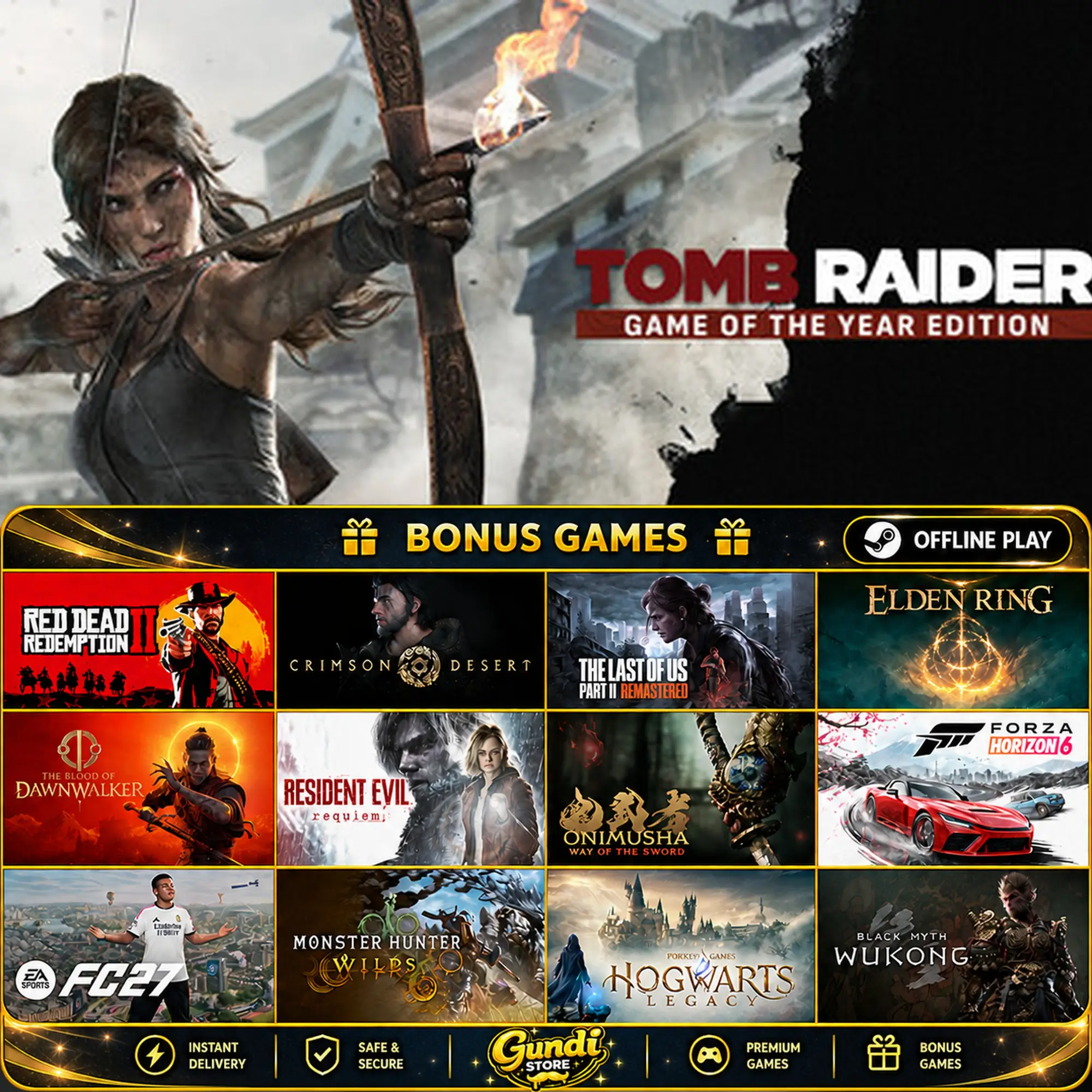 [AUTO CODE] - Tomb Raider Game of the Year + BONUS GAME