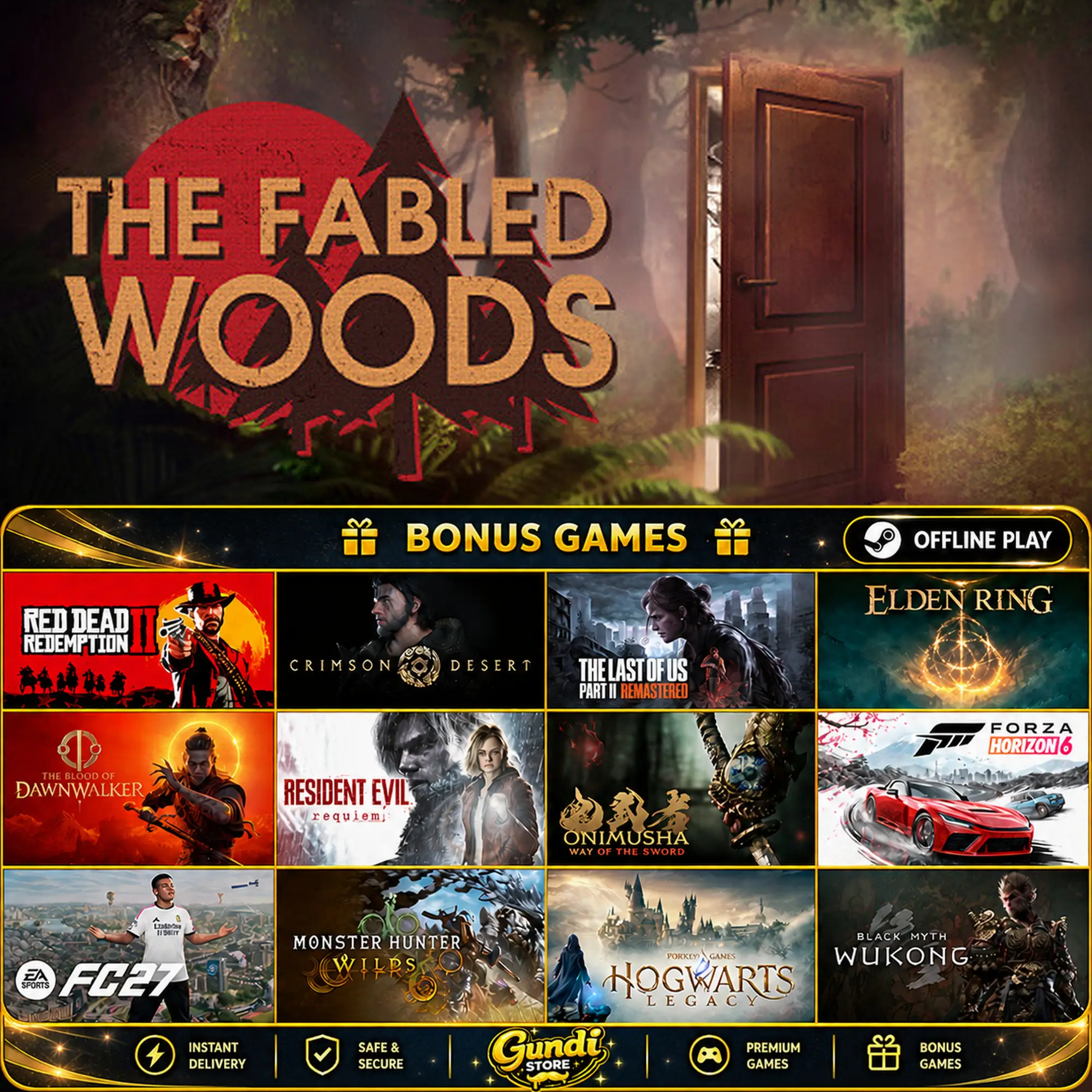[AUTO CODE] - The Fabled Woods + BONUS GAME