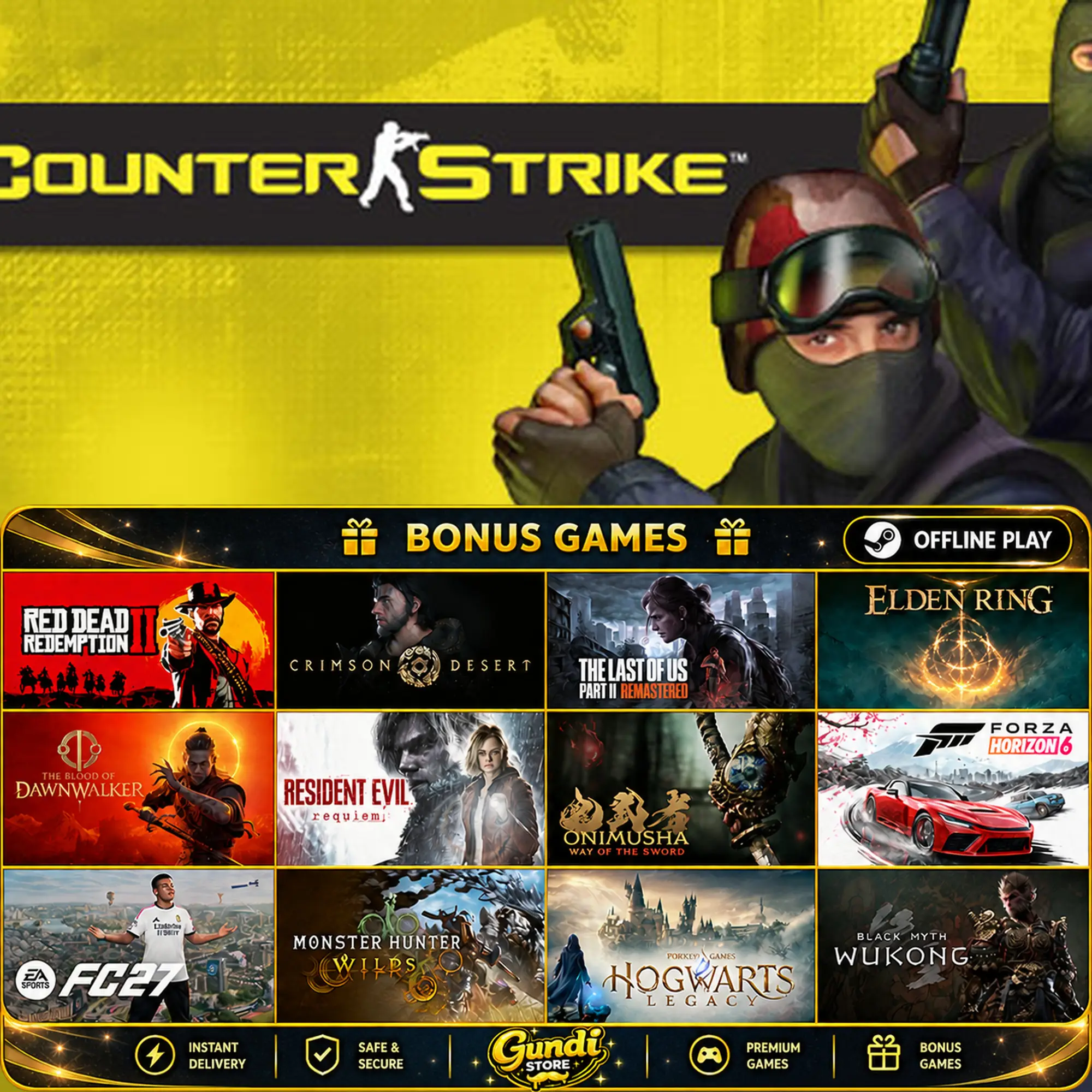 [AUTO CODE] - Counter-Strike + BONUS GAME