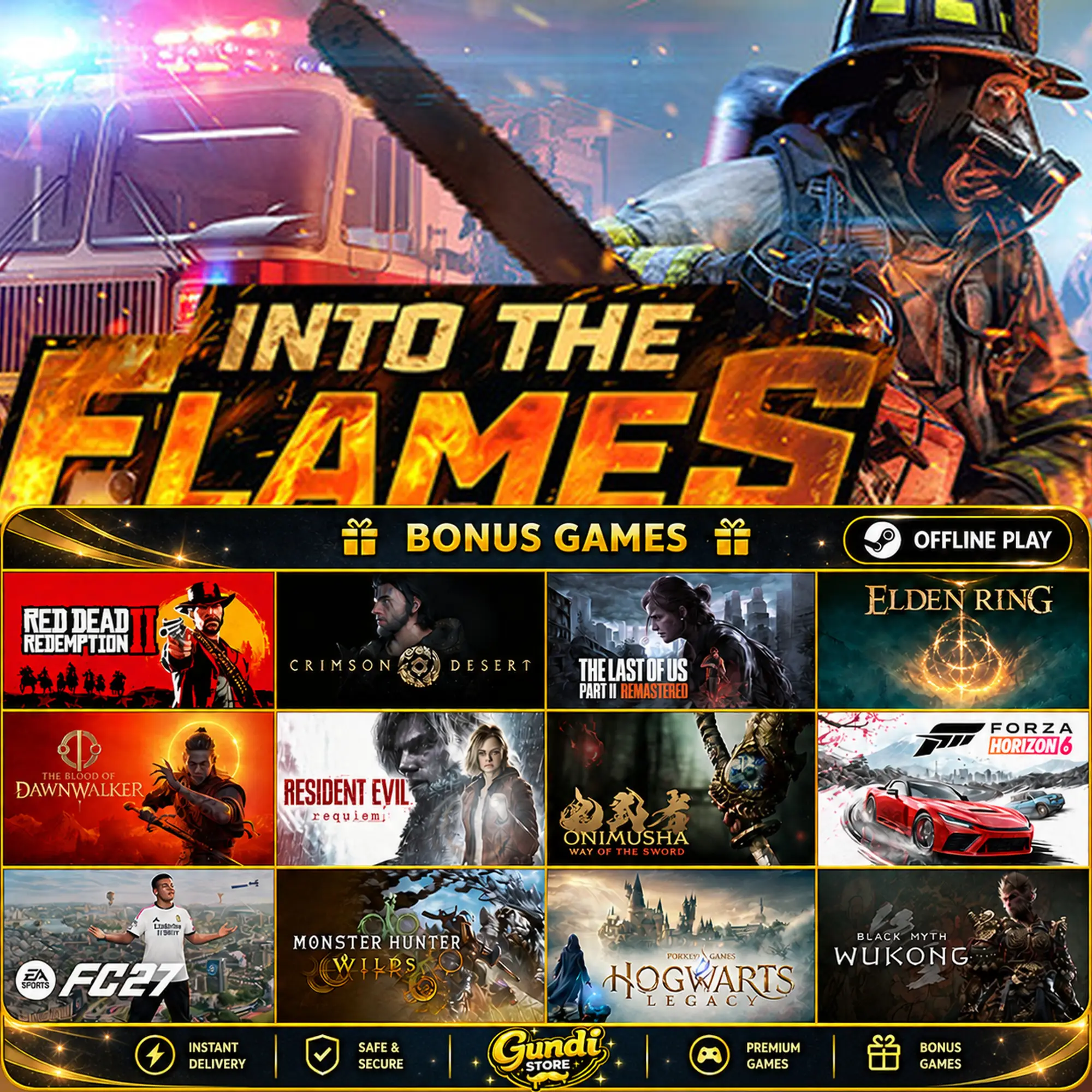 [AUTO CODE] - Into The Flames + BONUS GAME