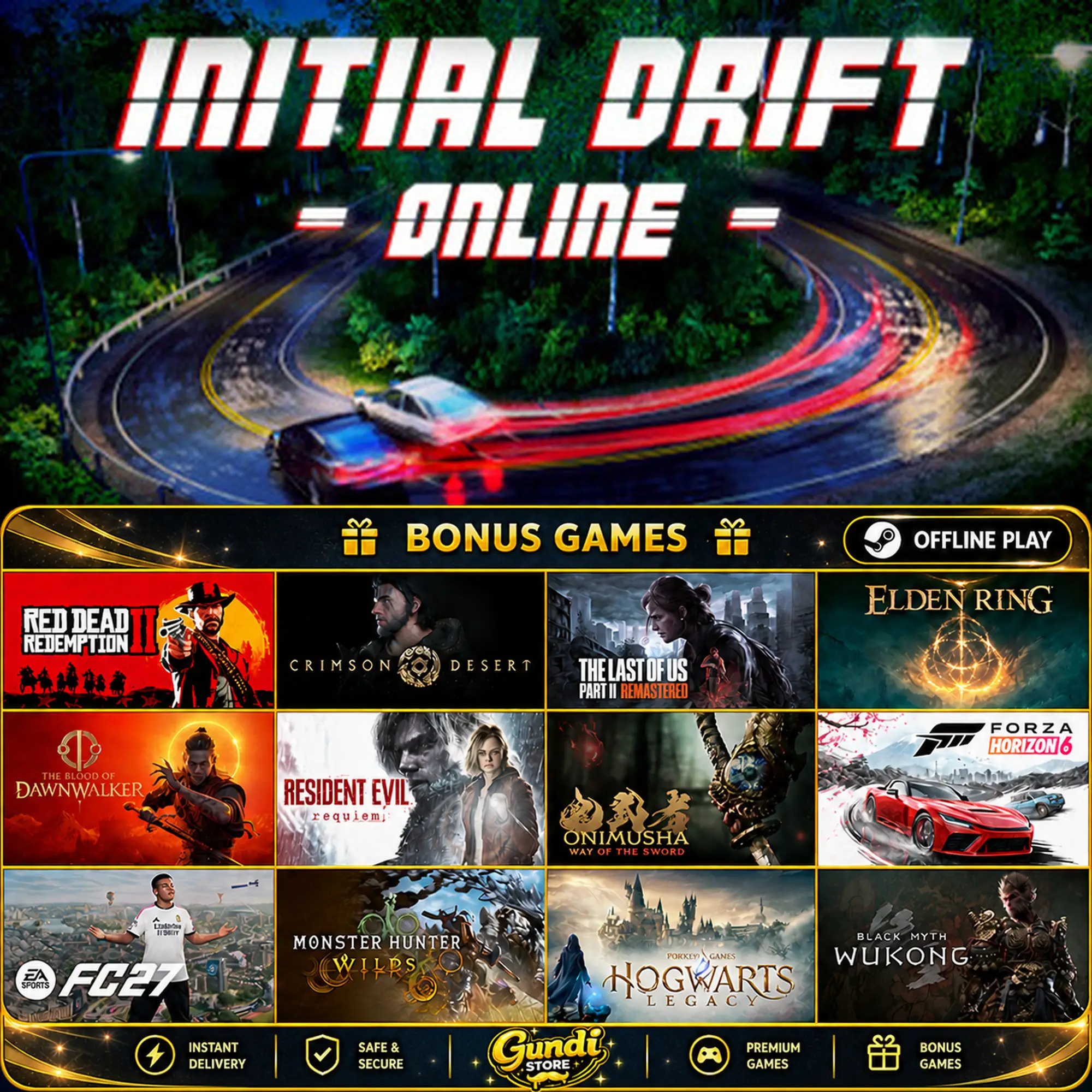 [AUTO CODE] - Initial Drift Online + BONUS GAME