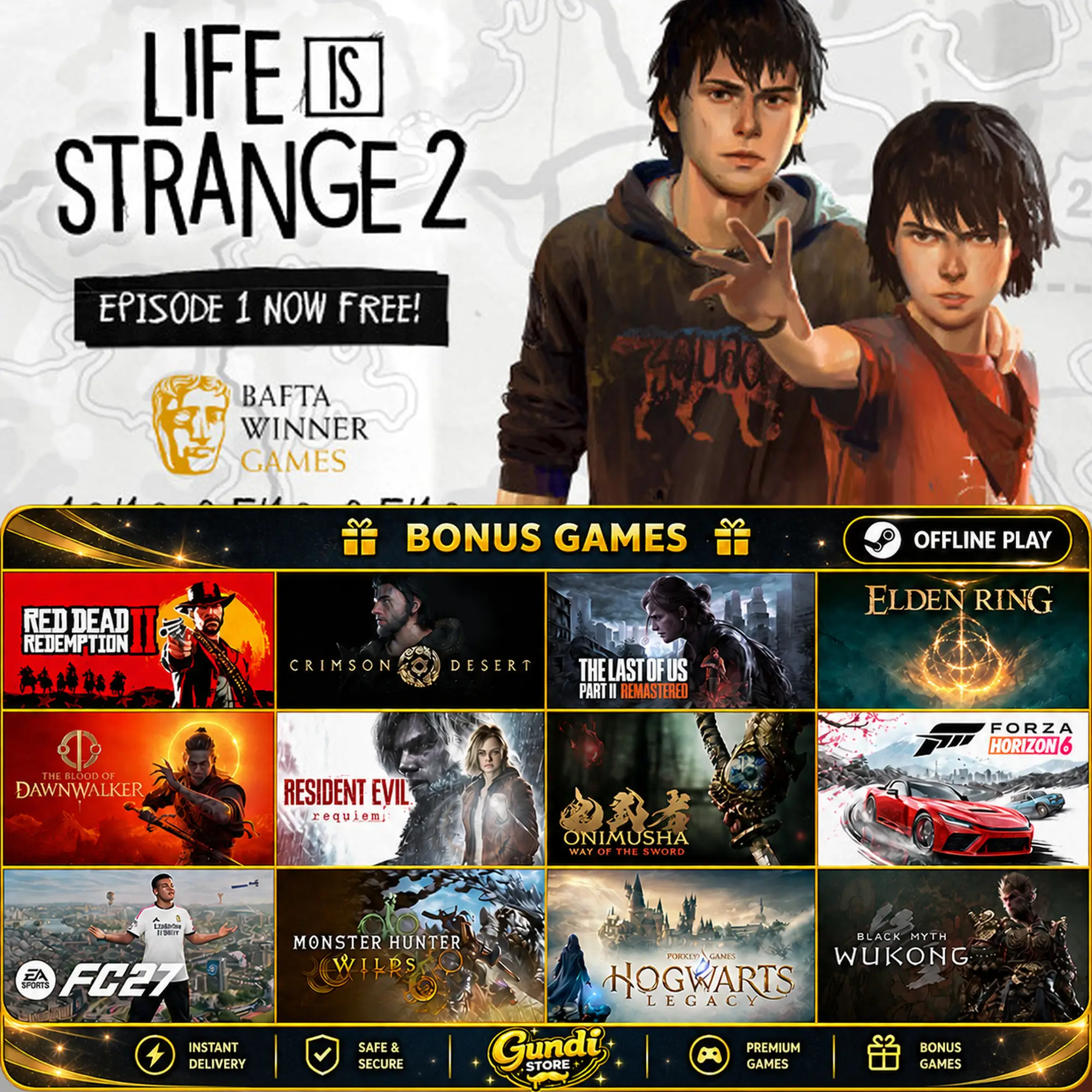 [AUTO CODE] - Life is Strange 2 + BONUS GAME