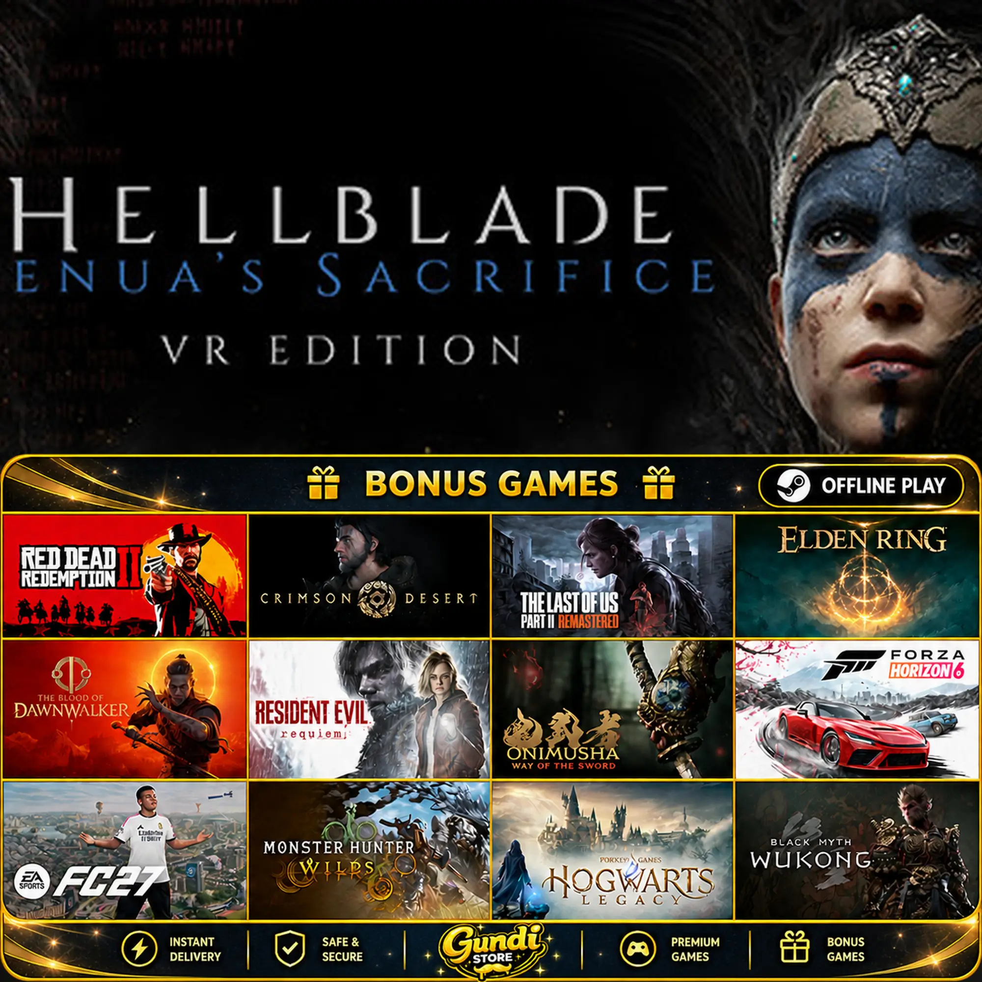 [AUTO CODE] - Hellblade_ Senua's Sacrifice VR Edition + BONUS GAME