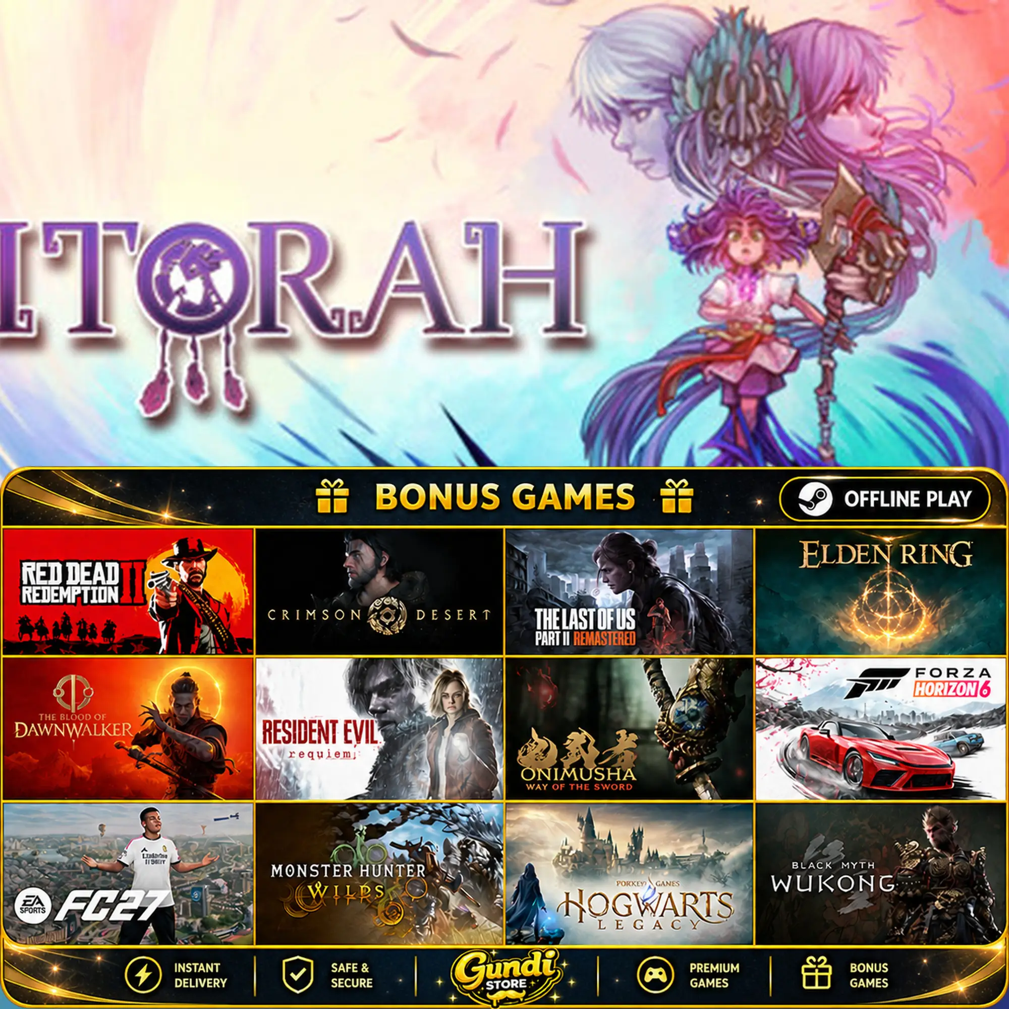[AUTO CODE] - Itorah + BONUS GAME
