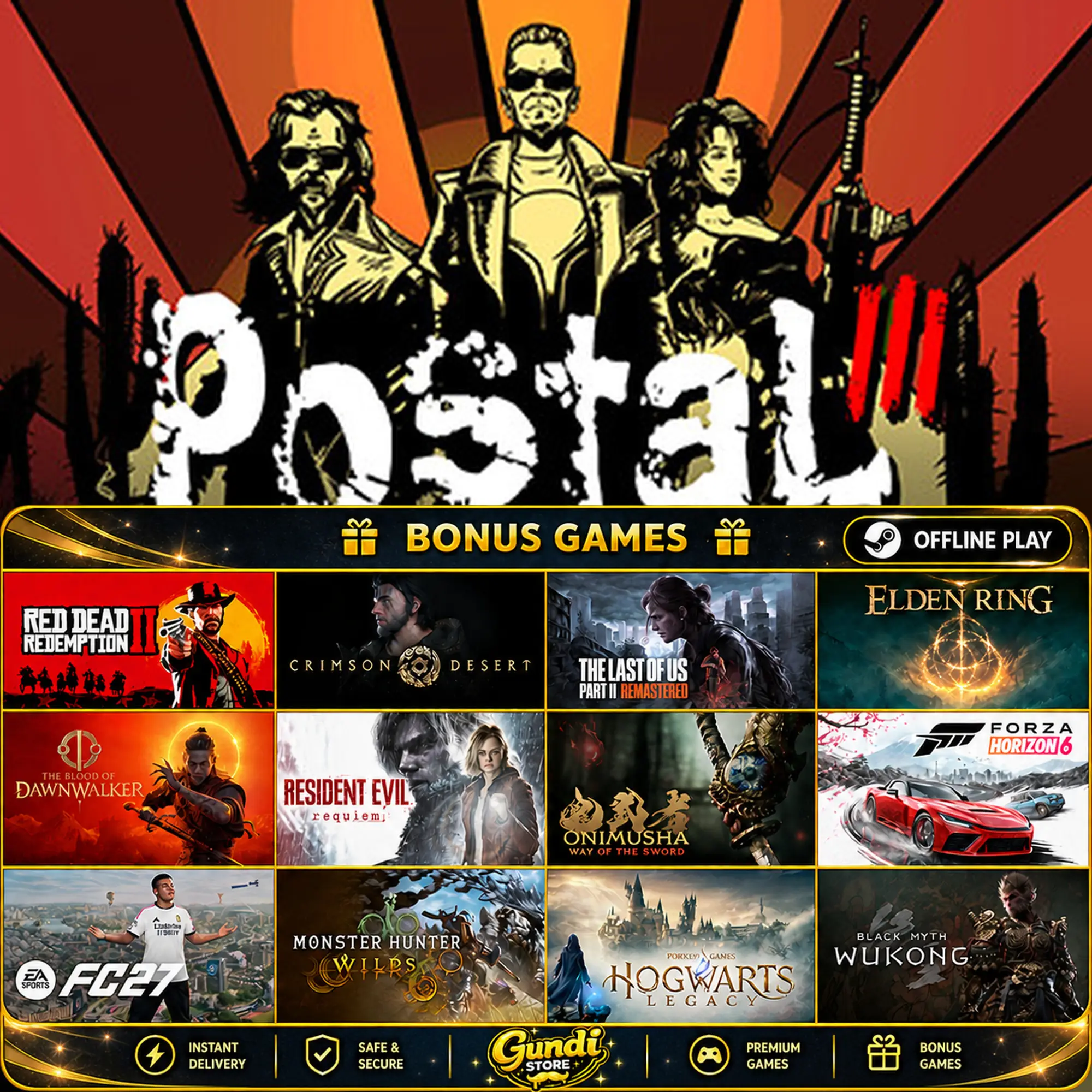 [AUTO CODE] - Postal 3 + BONUS GAME