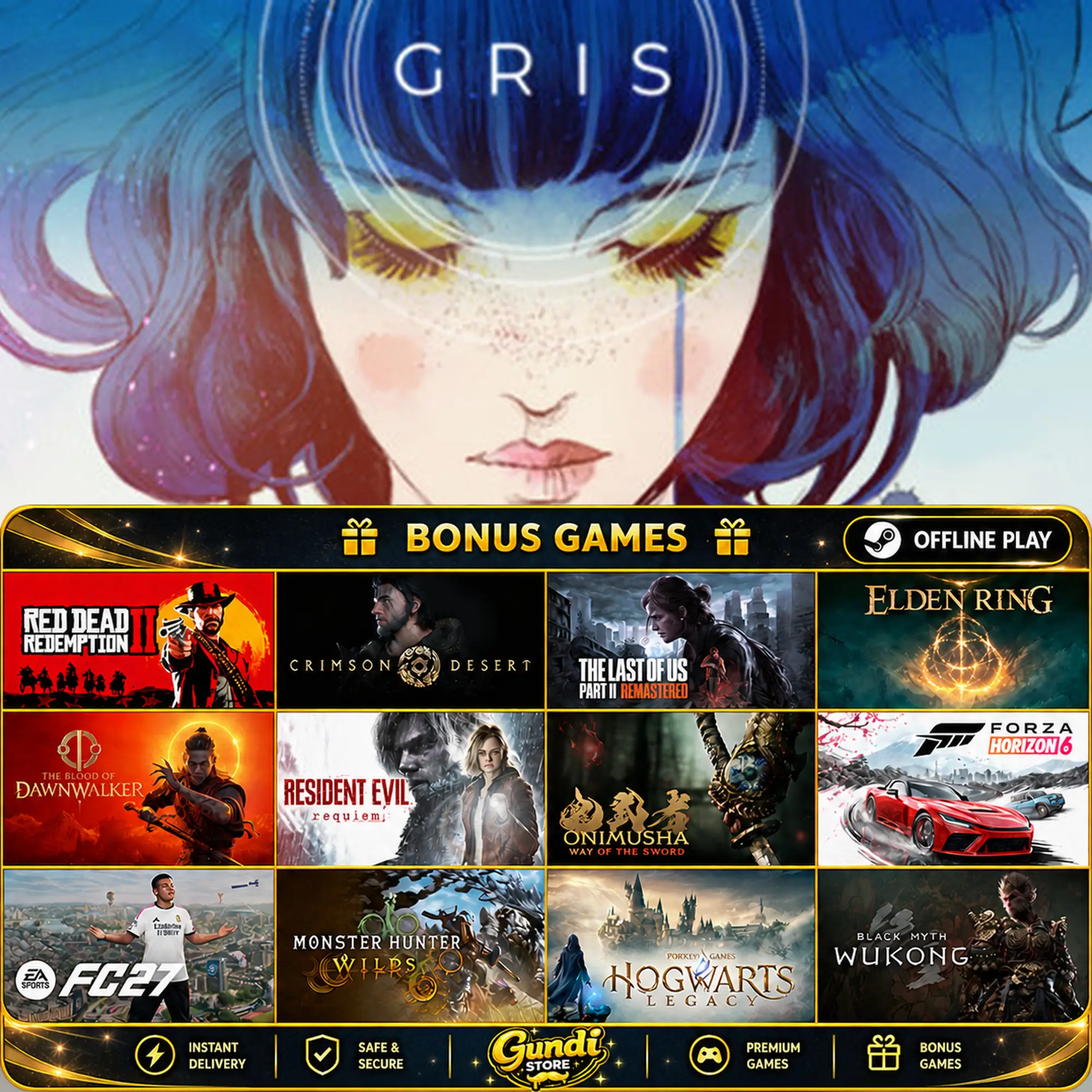 [AUTO CODE] - GRIS + BONUS GAME