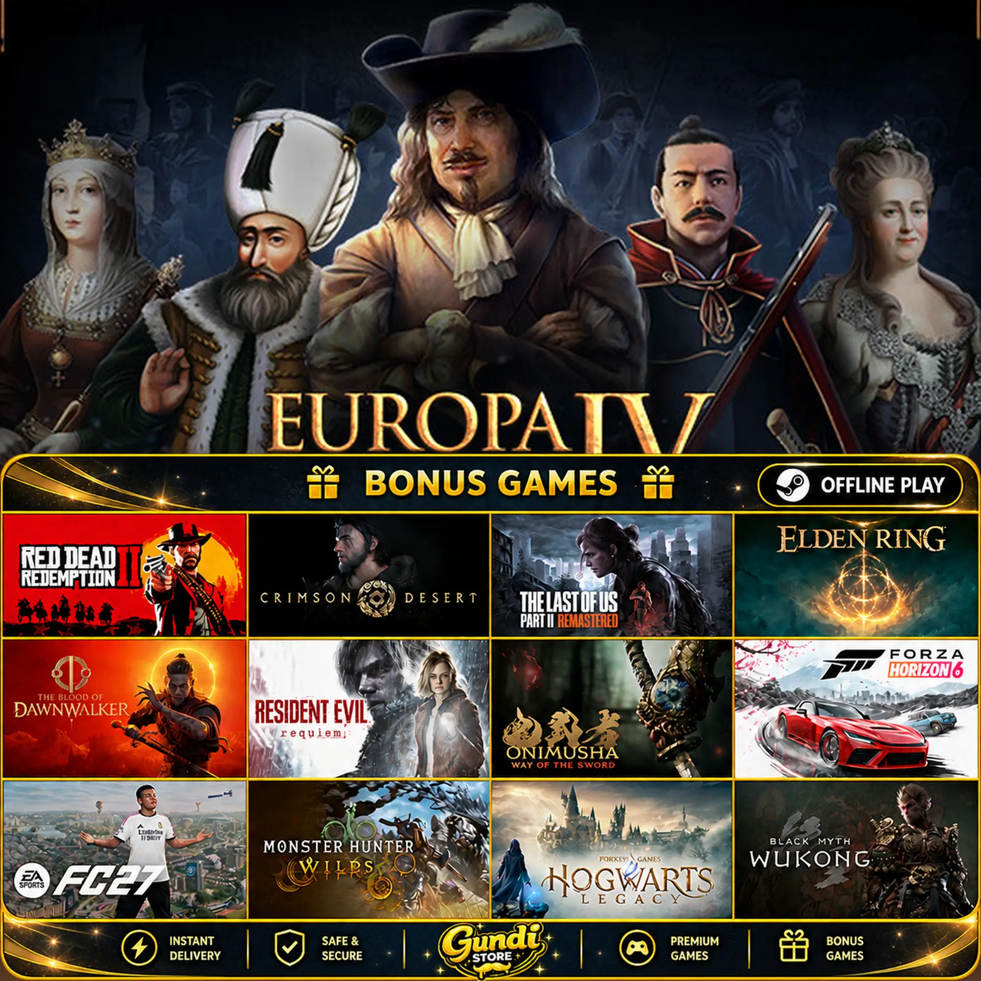 [AUTO CODE] - Europa Universalis IV + BONUS GAME